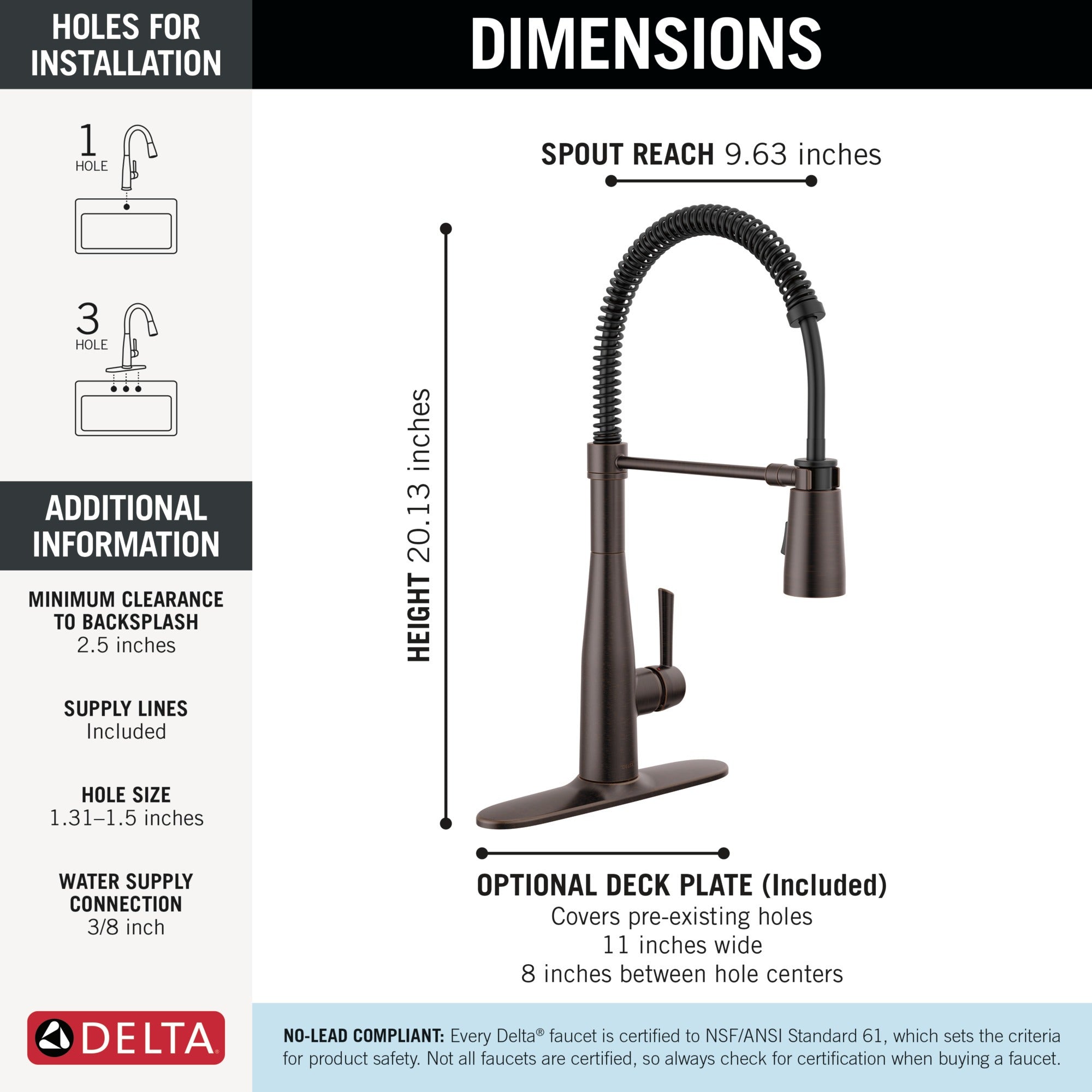 Delta Essa® Single-Handle Pull-Down Spring Kitchen Faucet