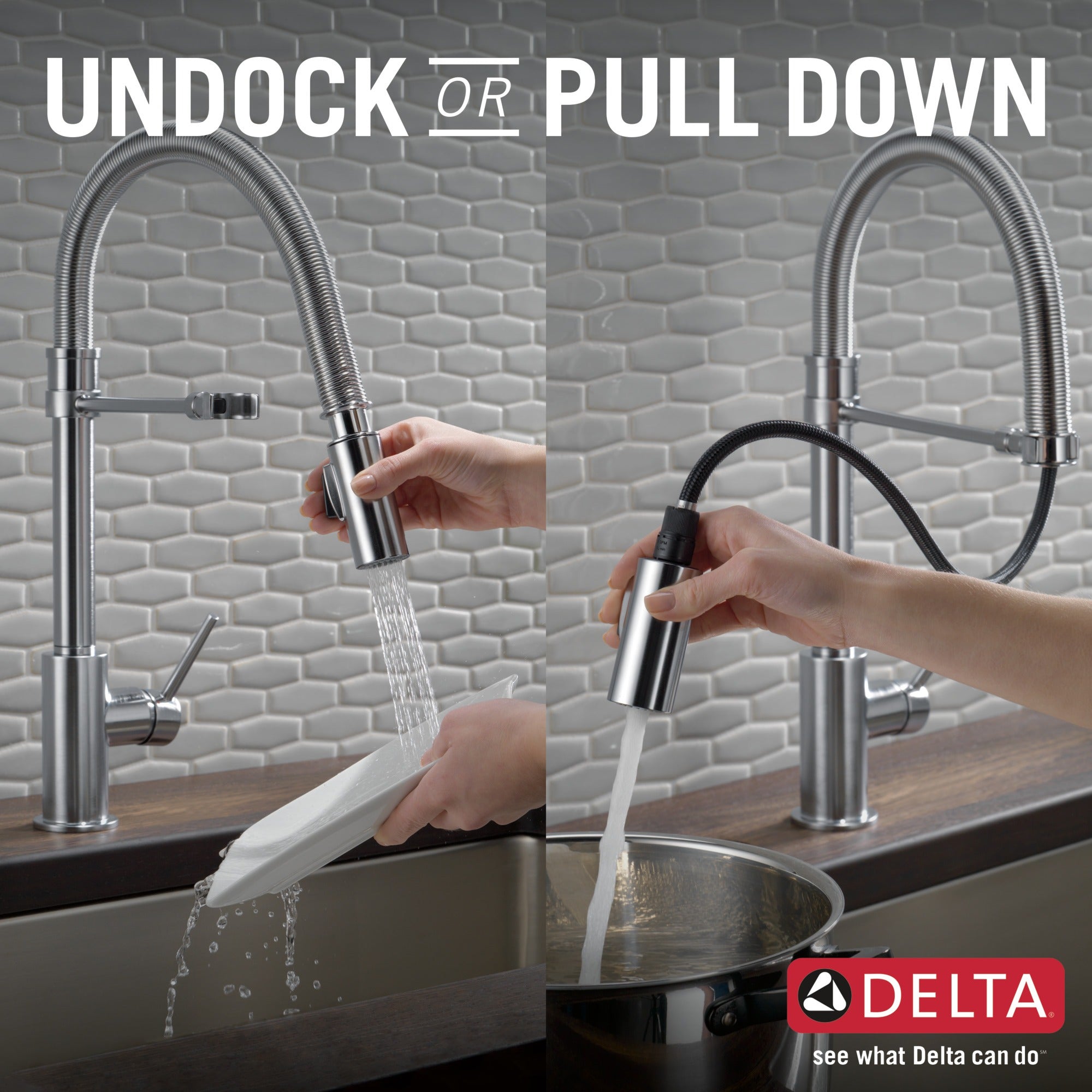 Delta Trinsic® Single-Handle Pull-Down Spring Kitchen Faucet