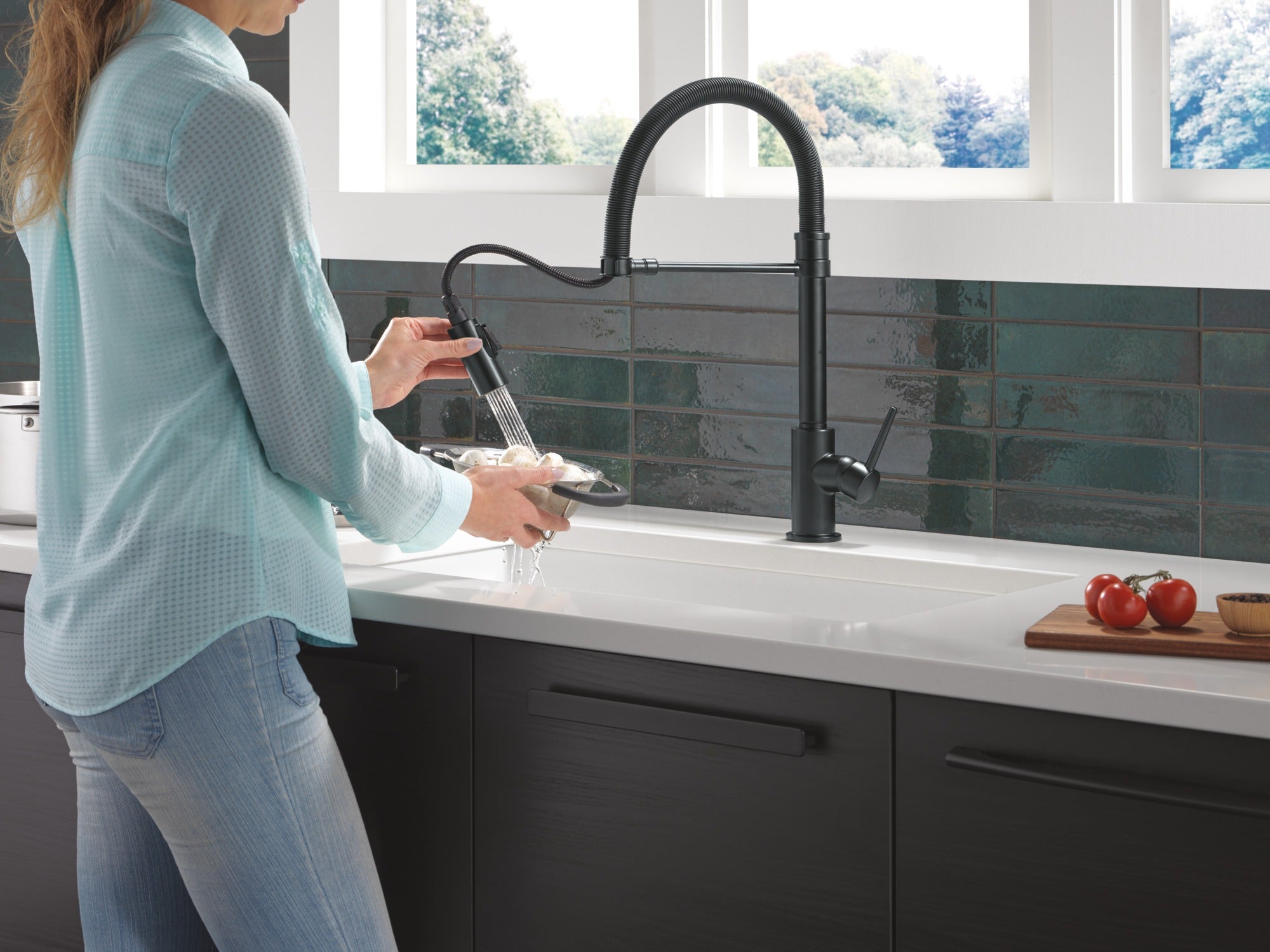 Delta Trinsic® Single-Handle Pull-Down Spring Kitchen Faucet