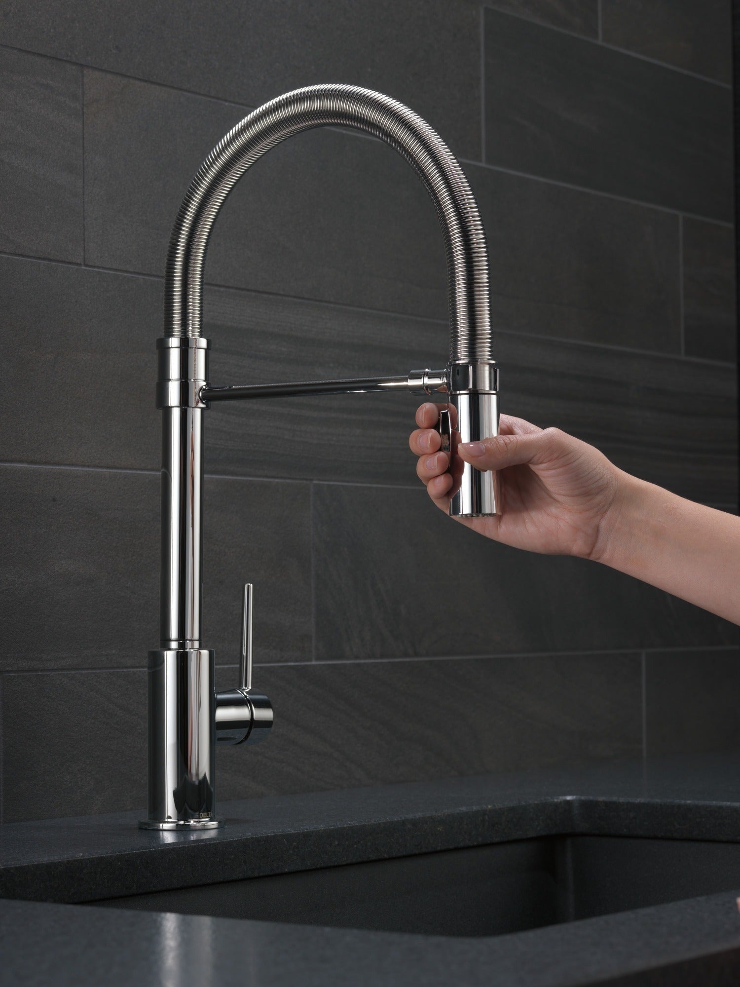 Delta Trinsic® Single-Handle Pull-Down Spring Kitchen Faucet