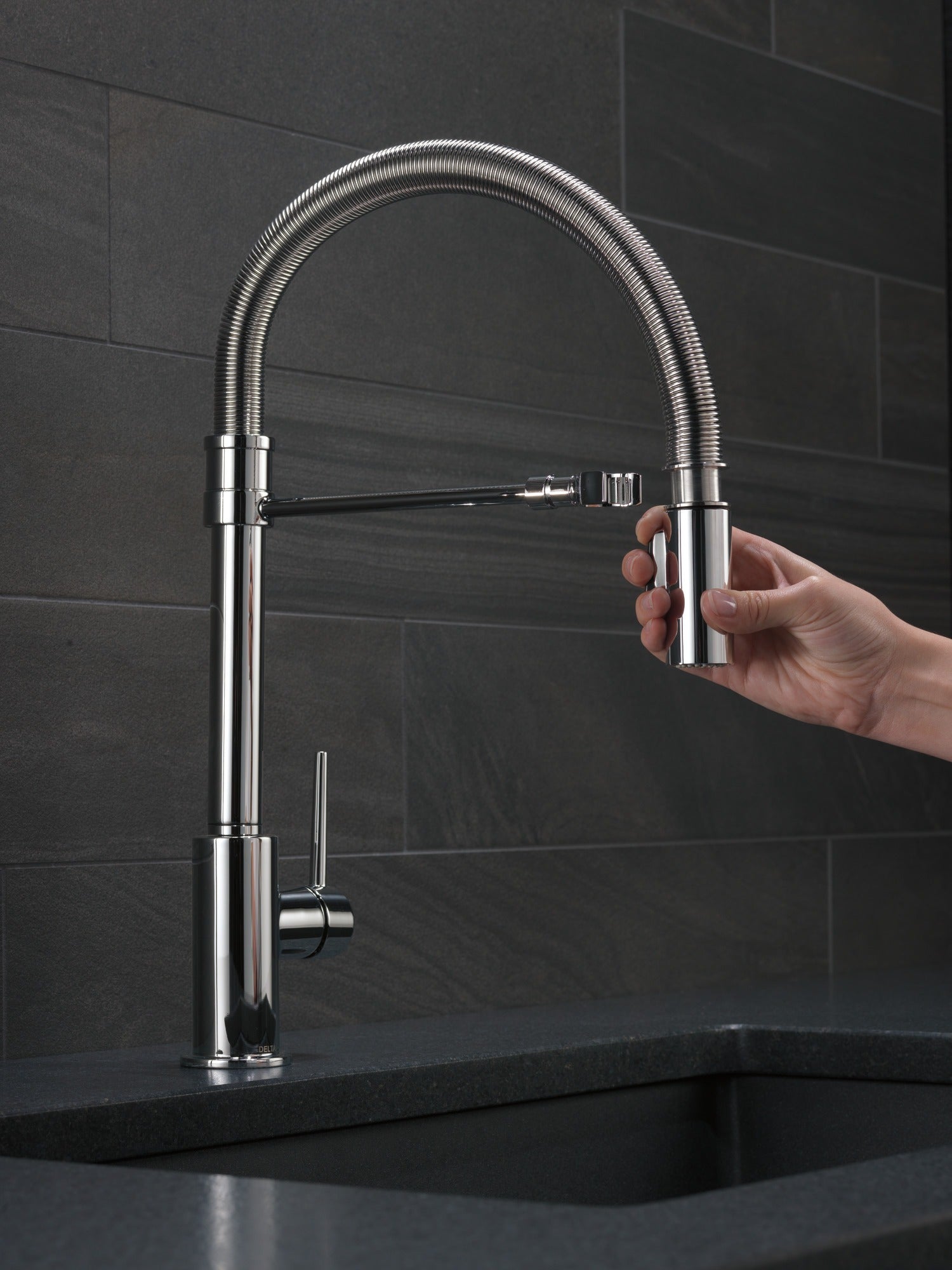 Delta Trinsic® Single-Handle Pull-Down Spring Kitchen Faucet