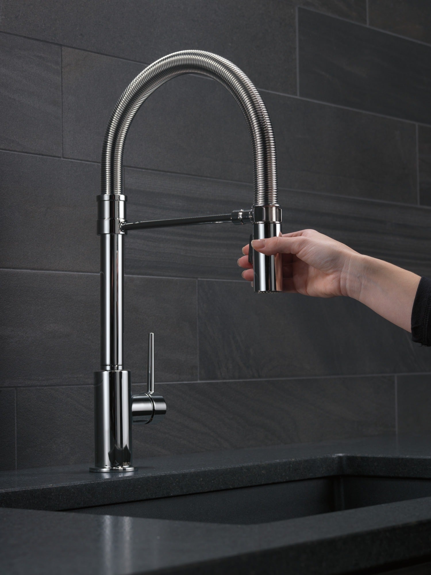 Delta Trinsic® Single-Handle Pull-Down Spring Kitchen Faucet