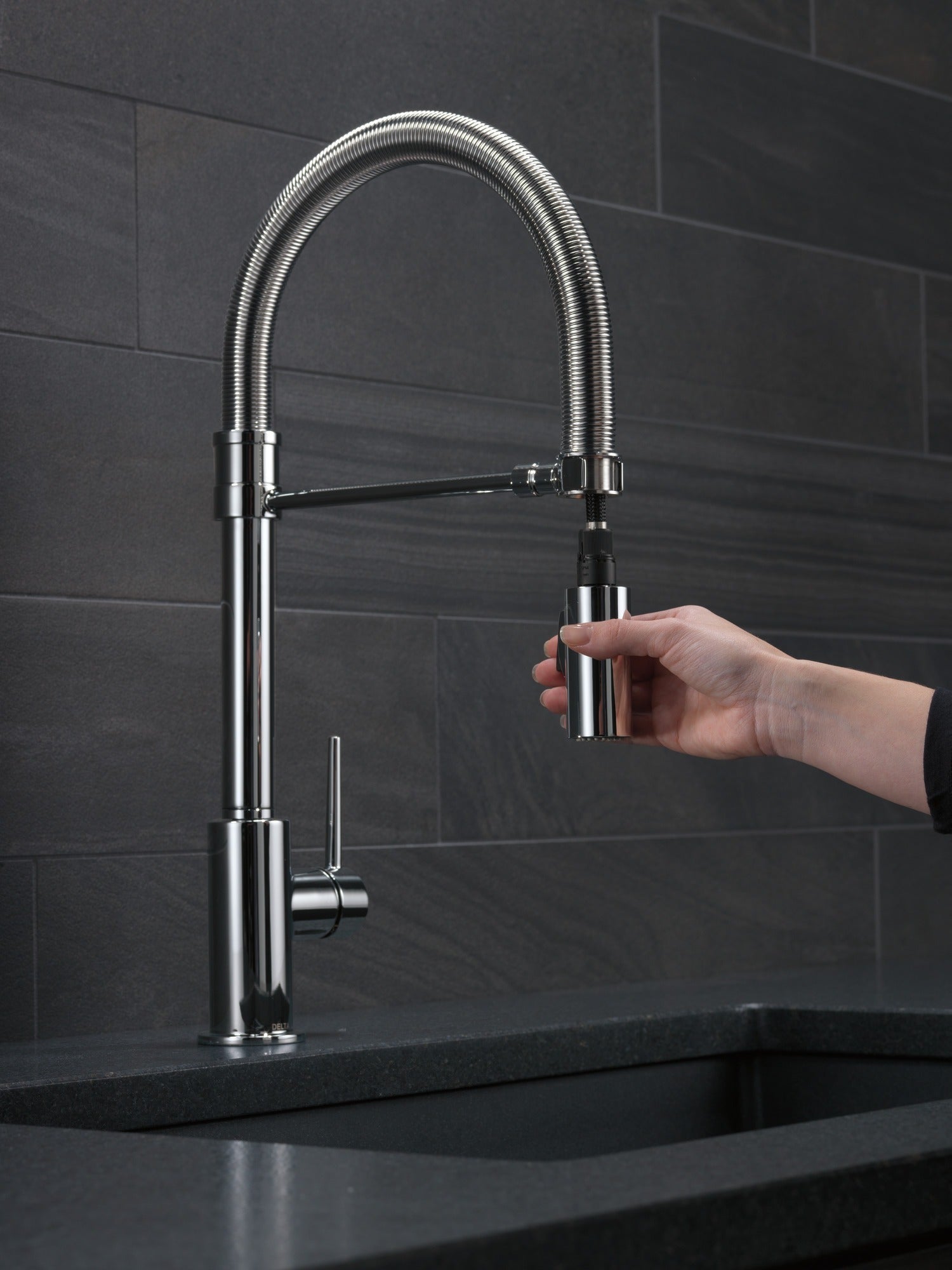 Delta Trinsic® Single-Handle Pull-Down Spring Kitchen Faucet