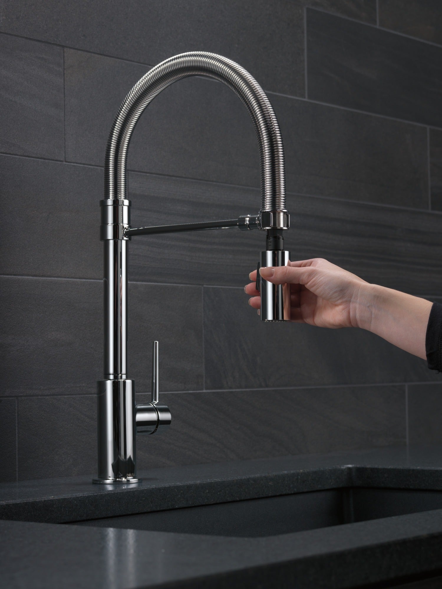 Delta Trinsic® Single-Handle Pull-Down Spring Kitchen Faucet