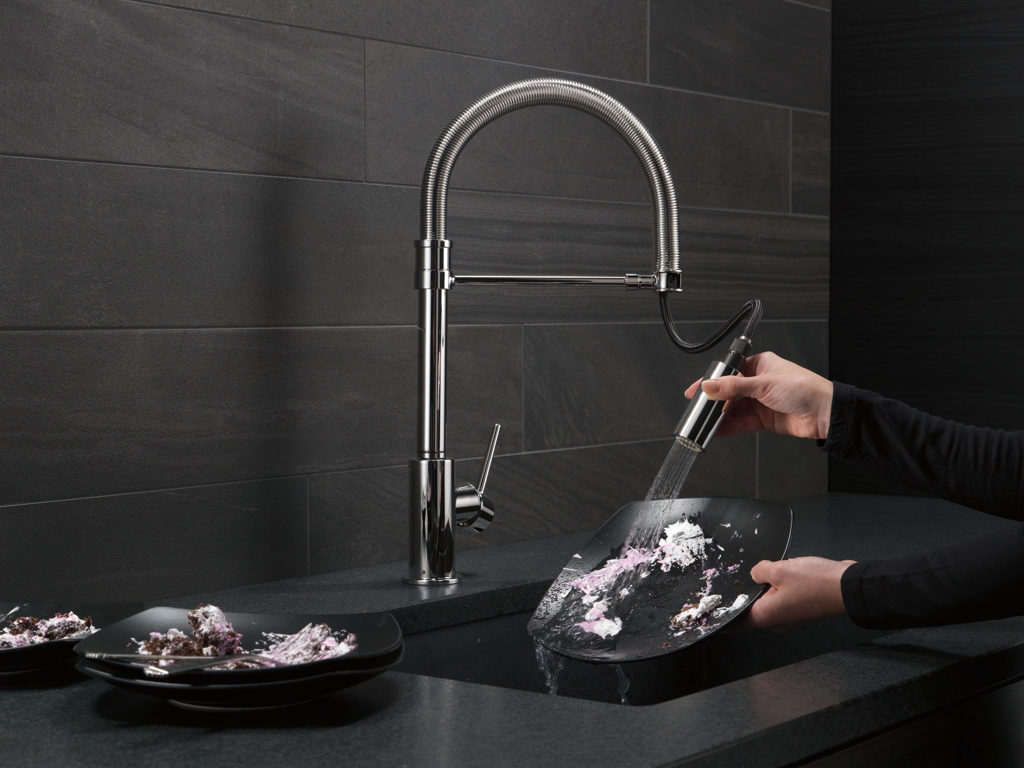 Delta Trinsic® Single-Handle Pull-Down Spring Kitchen Faucet