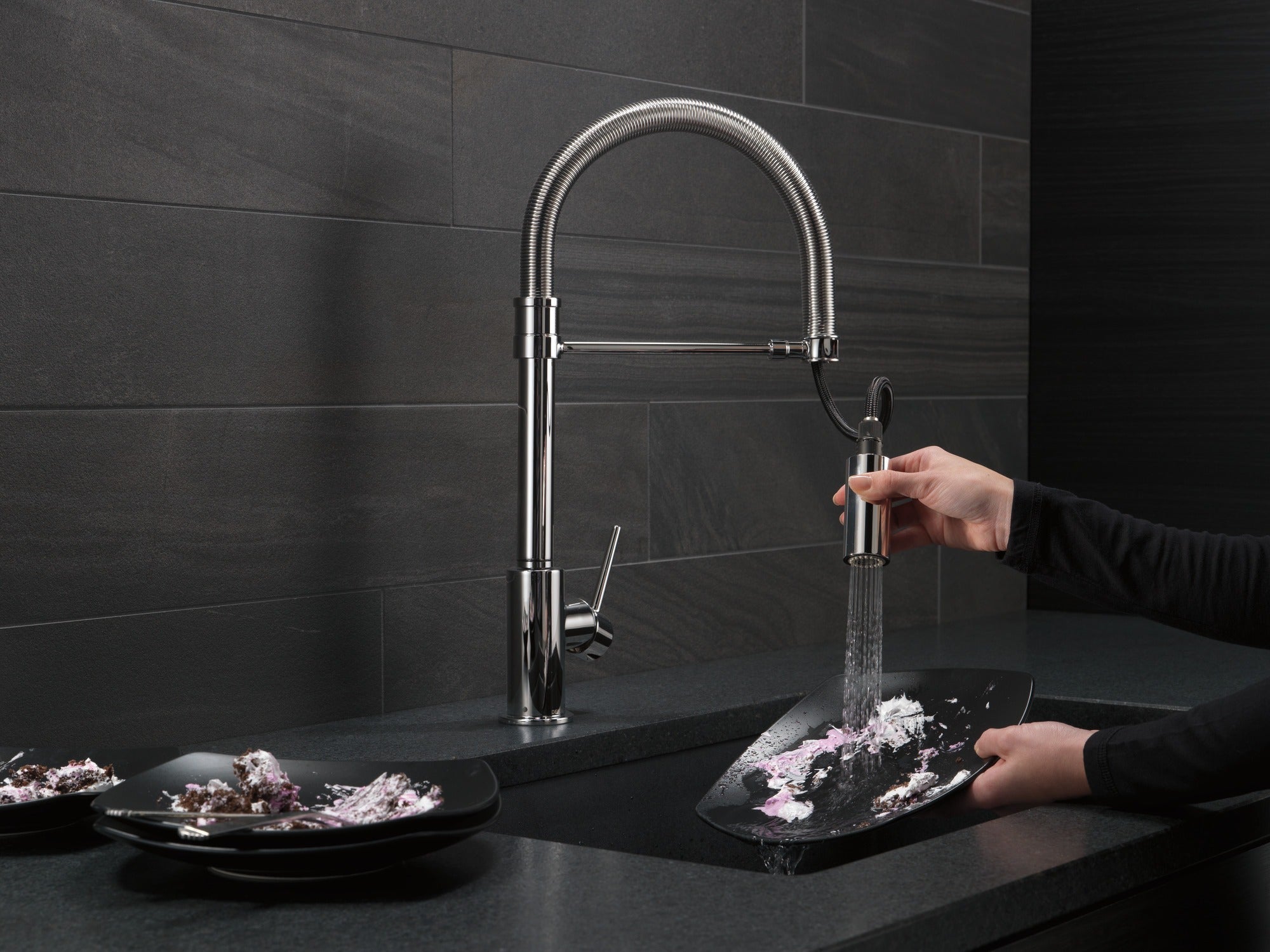 Delta Trinsic® Single-Handle Pull-Down Spring Kitchen Faucet