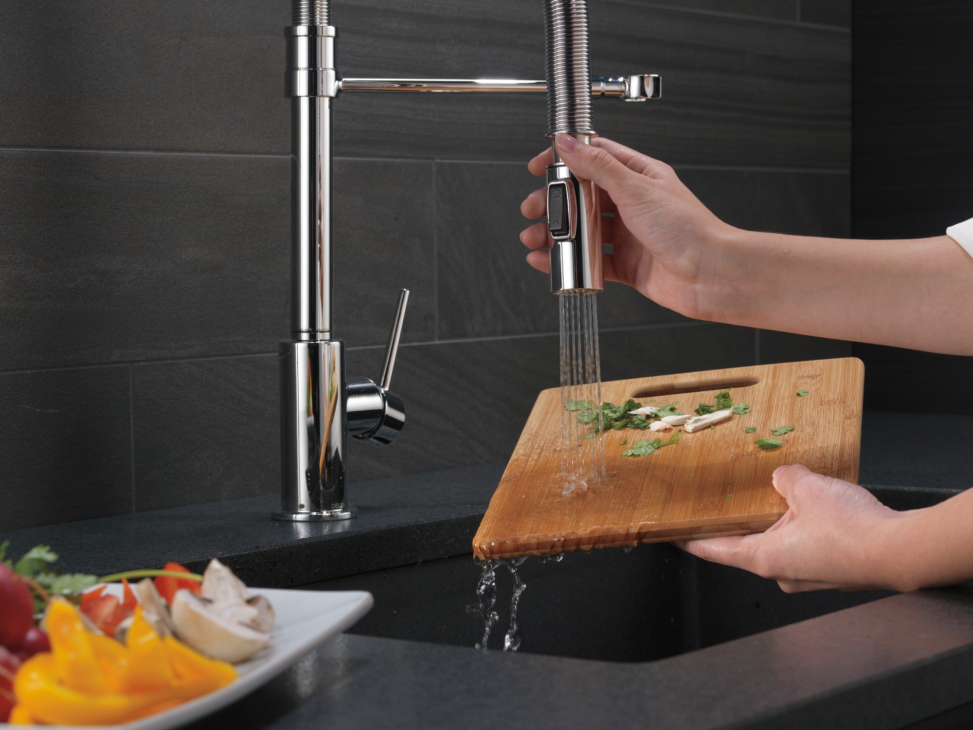 Delta Trinsic® Single-Handle Pull-Down Spring Kitchen Faucet