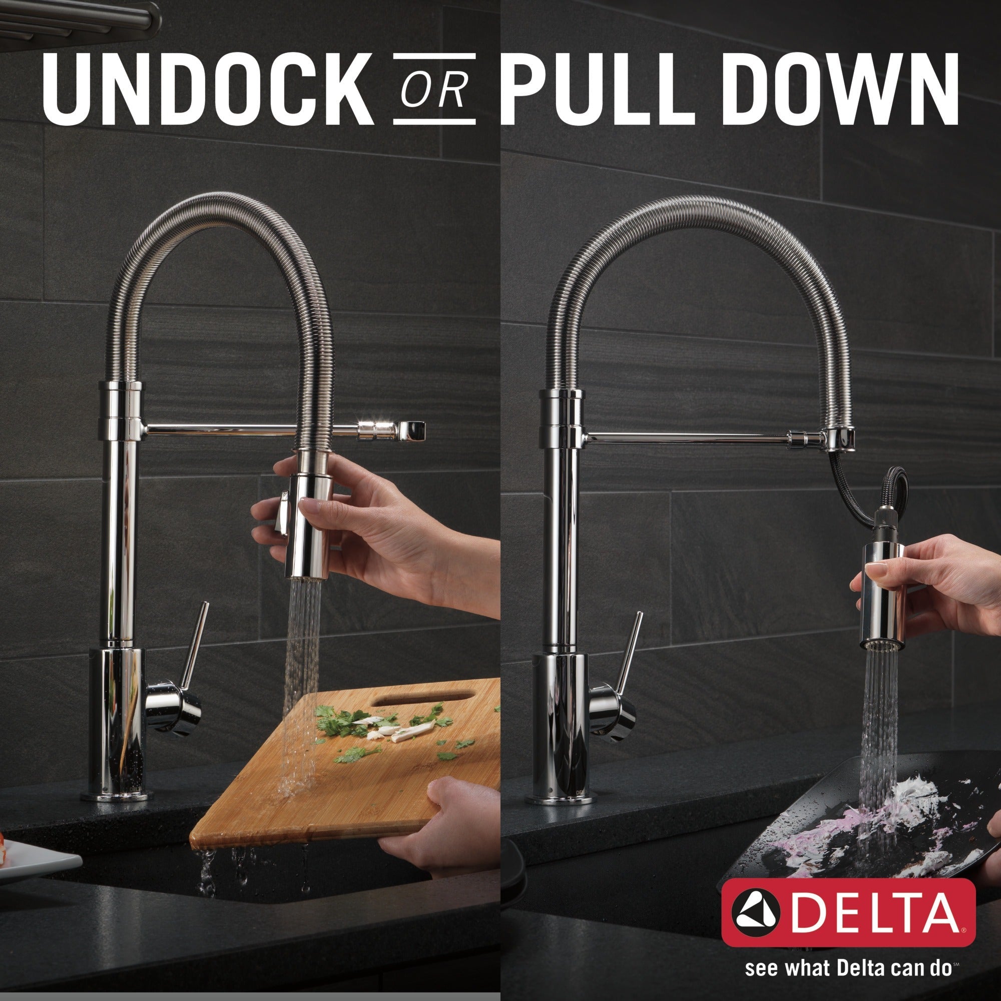 Delta Trinsic® Single-Handle Pull-Down Spring Kitchen Faucet