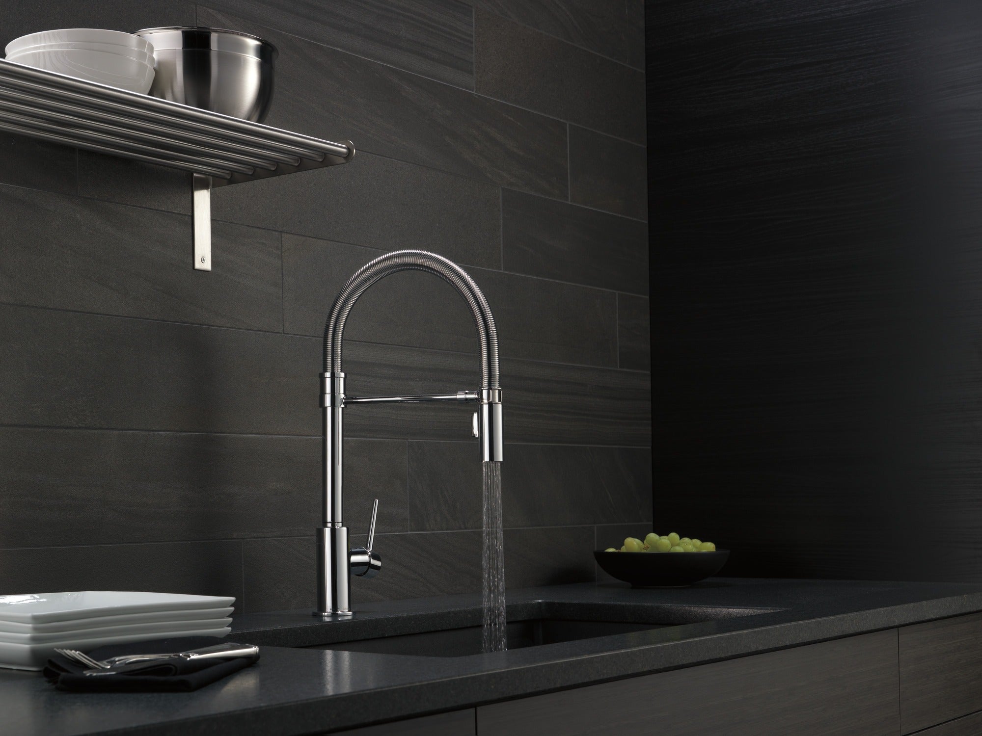 Delta Trinsic® Single-Handle Pull-Down Spring Kitchen Faucet