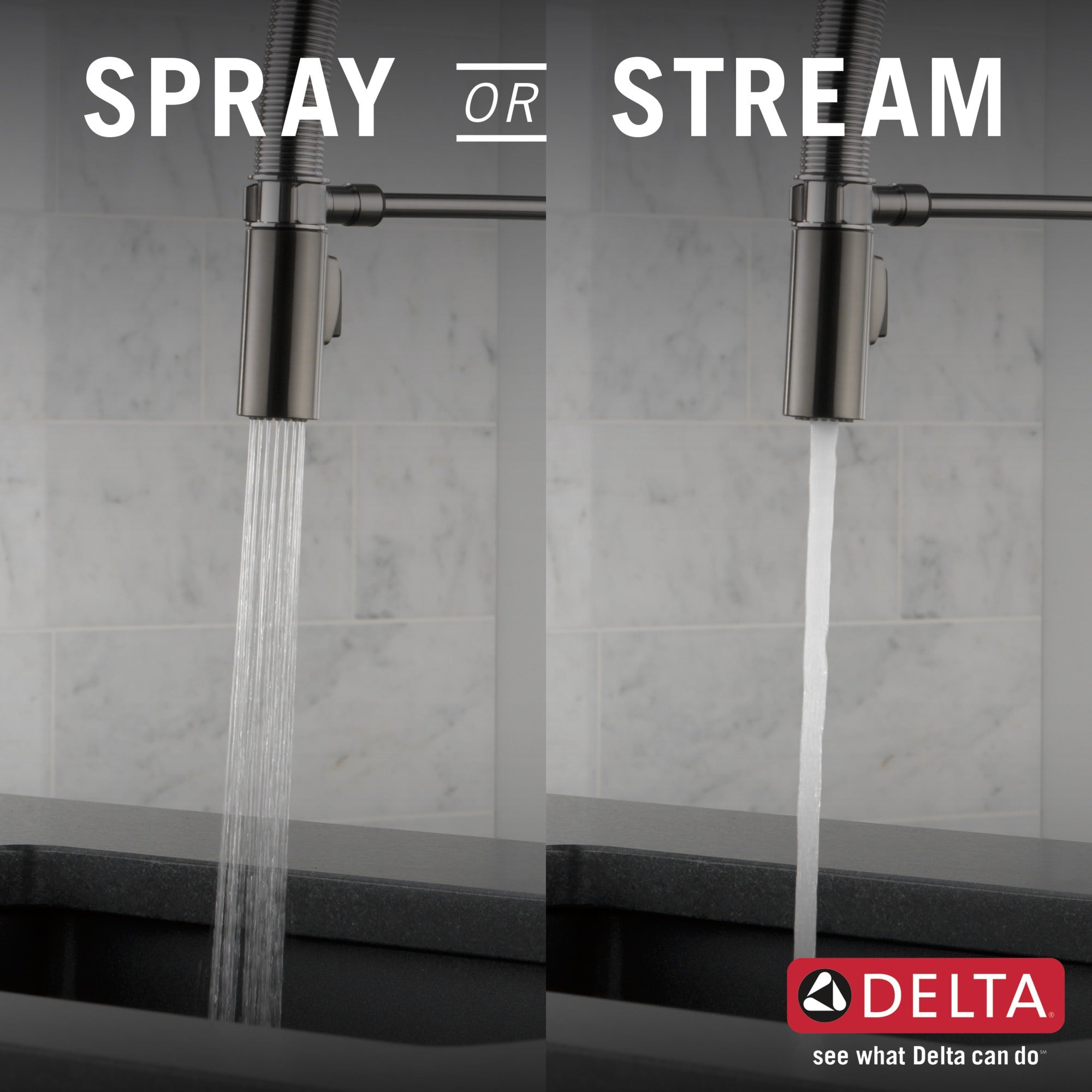 Delta Trinsic® Single-Handle Pull-Down Spring Kitchen Faucet