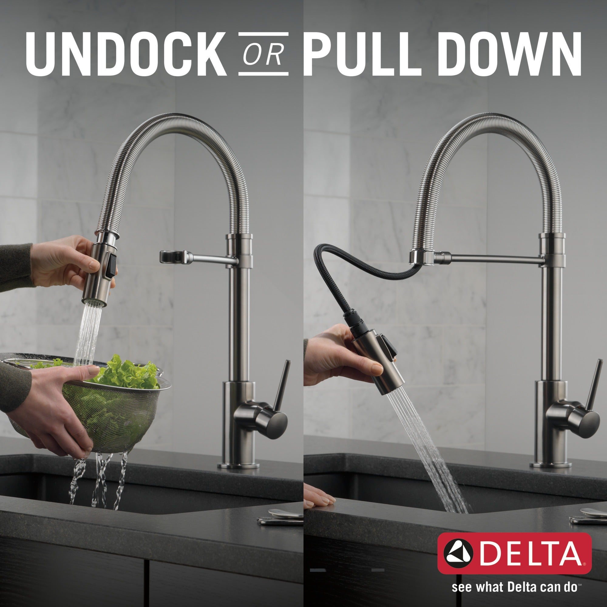 Delta Trinsic® Single-Handle Pull-Down Spring Kitchen Faucet