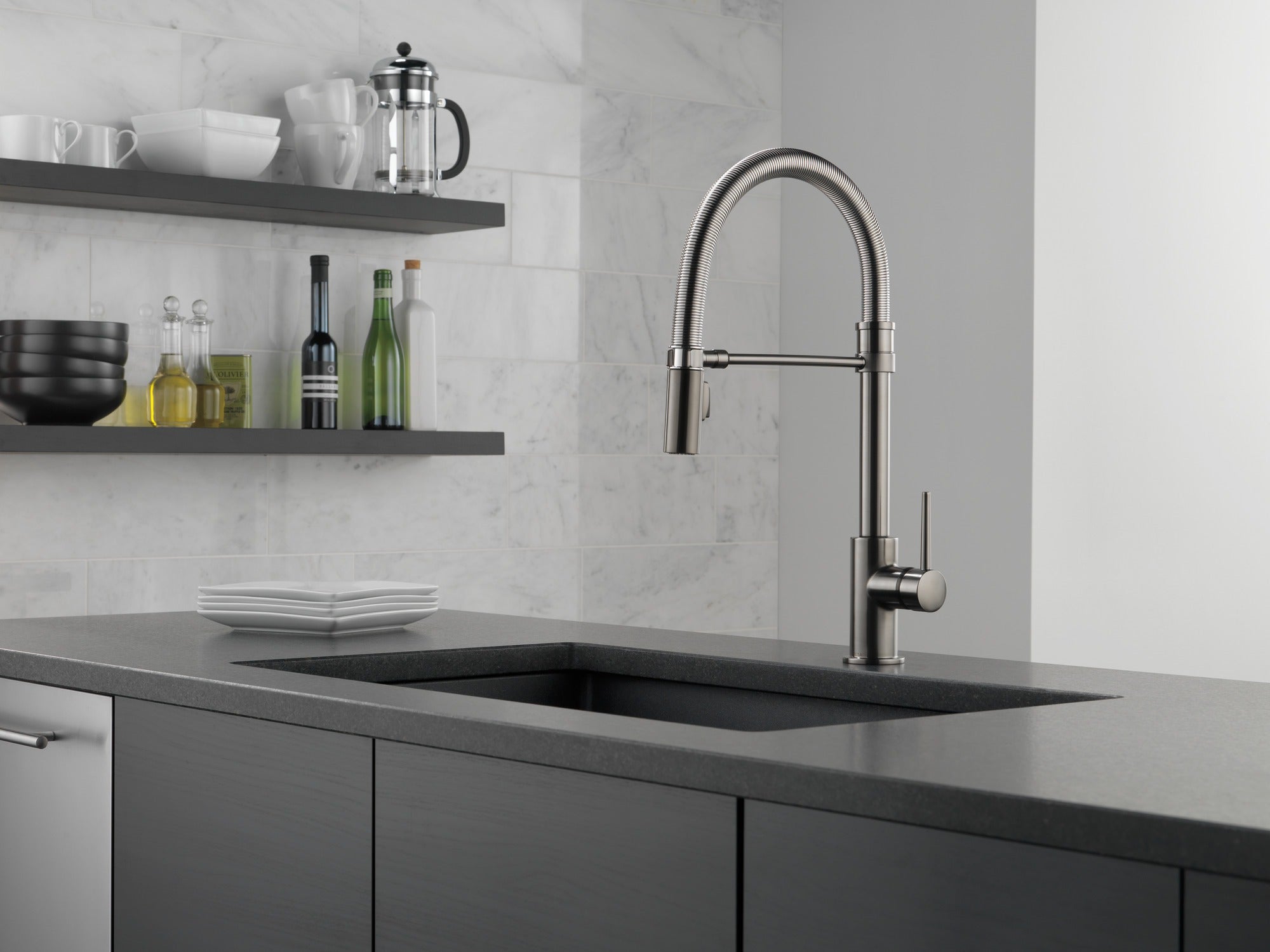 Delta Trinsic® Single-Handle Pull-Down Spring Kitchen Faucet