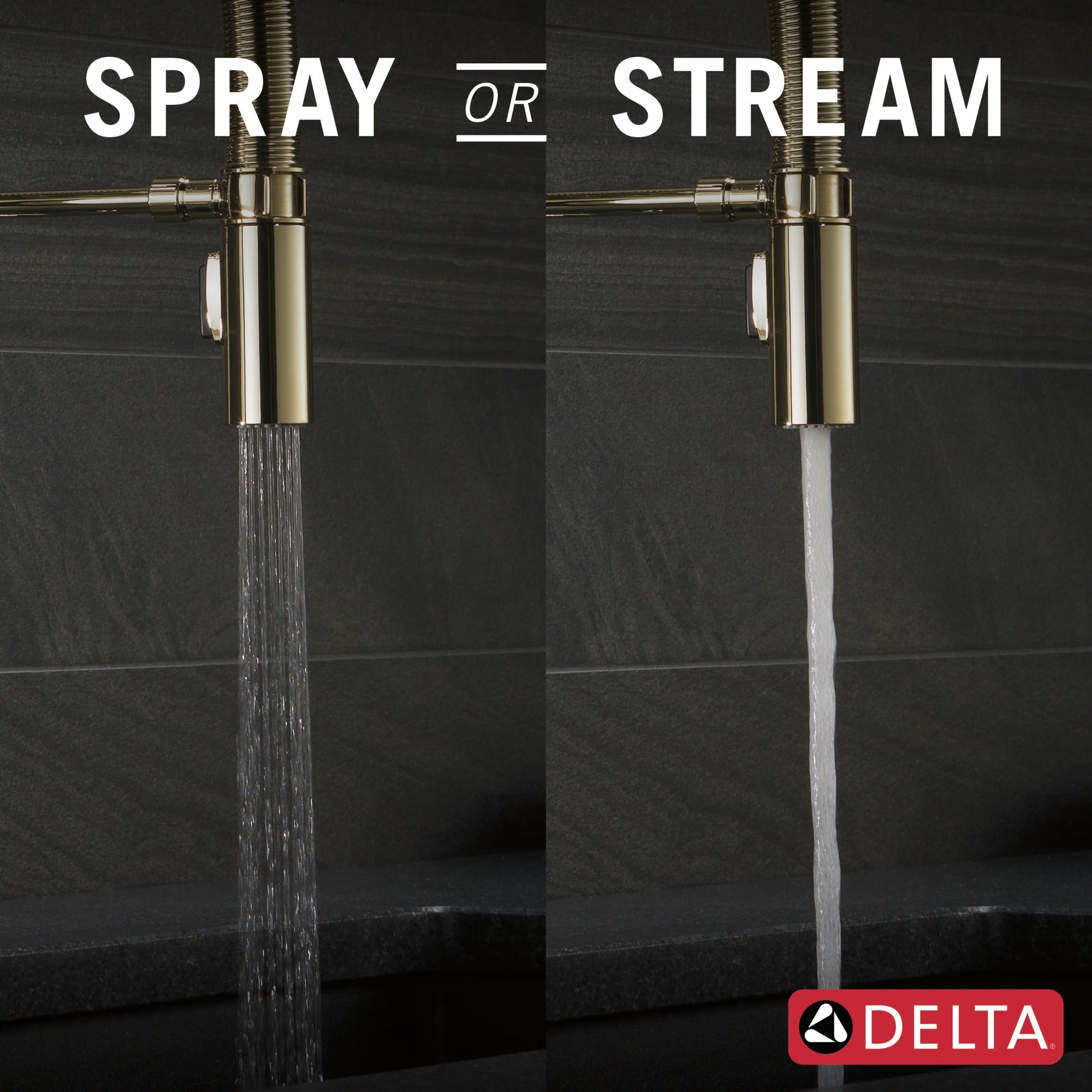 Delta Trinsic® Single-Handle Pull-Down Spring Kitchen Faucet