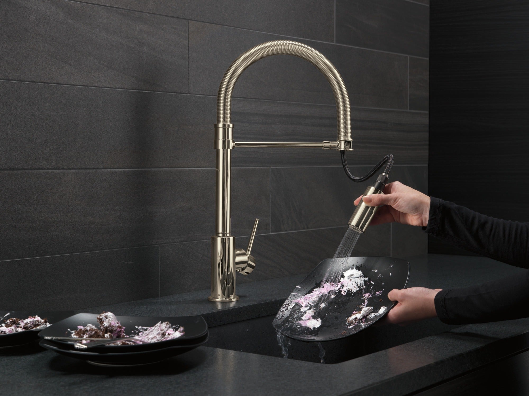 Delta Trinsic® Single-Handle Pull-Down Spring Kitchen Faucet
