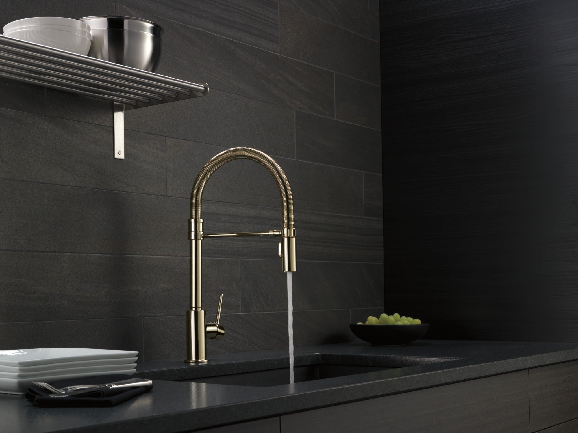 Delta Trinsic® Single-Handle Pull-Down Spring Kitchen Faucet
