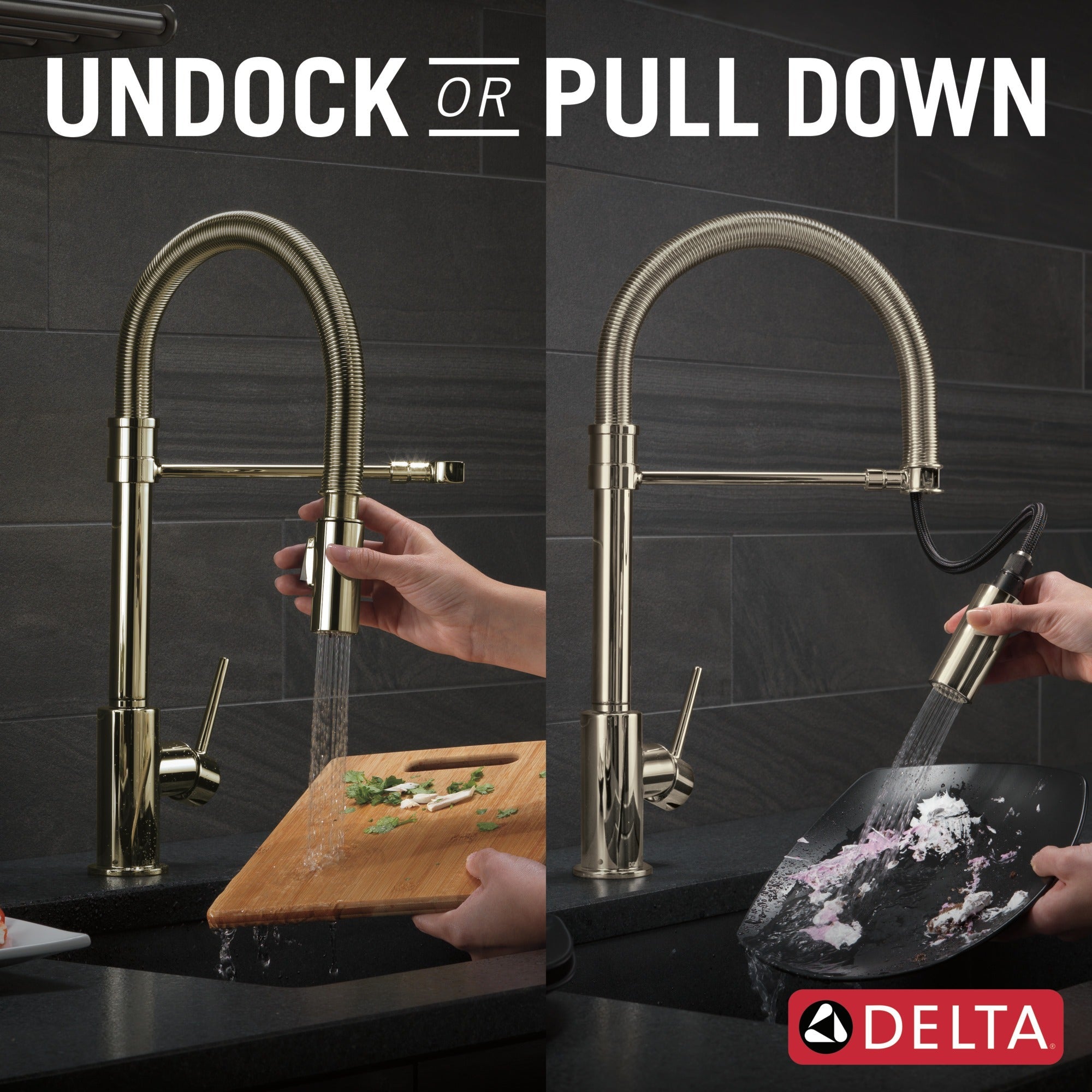 Delta Trinsic® Single-Handle Pull-Down Spring Kitchen Faucet