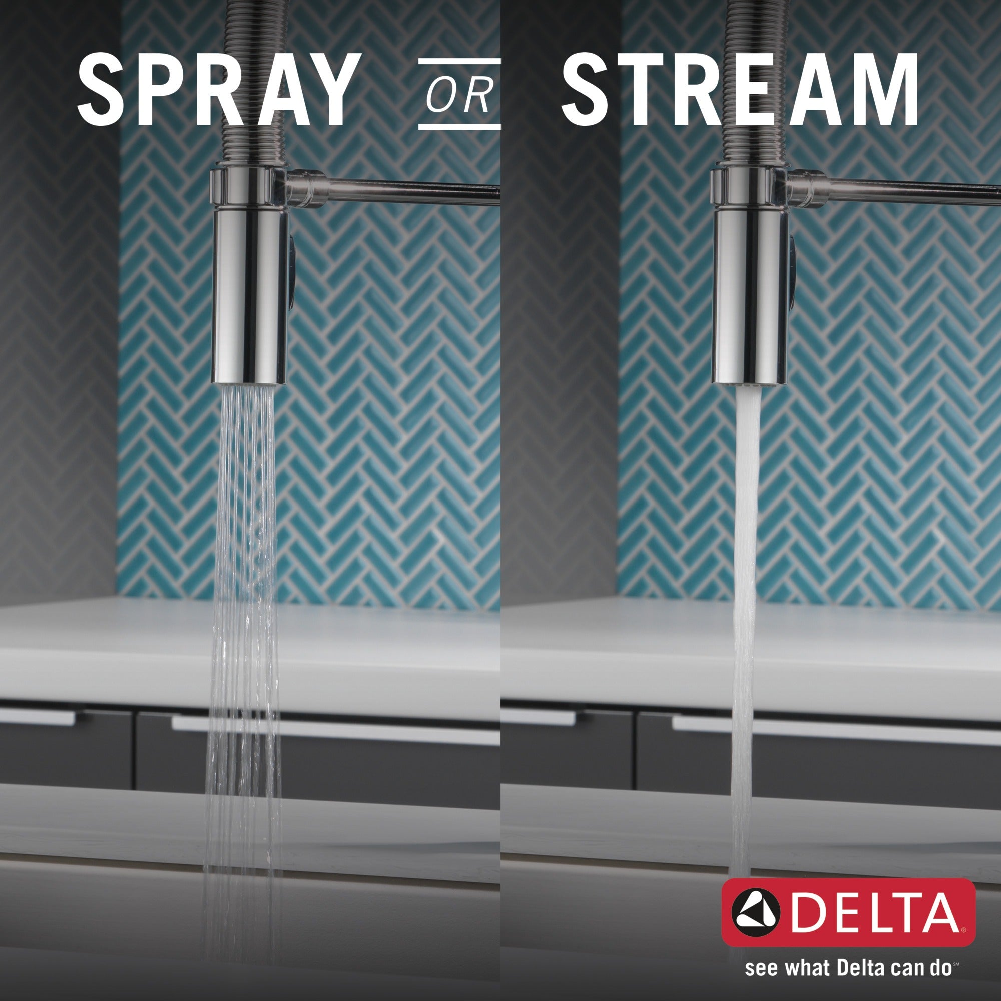 Delta Trinsic® Single-Handle Pull-Down Spring Kitchen Faucet with Touch<sub>2</sub>O® Technology