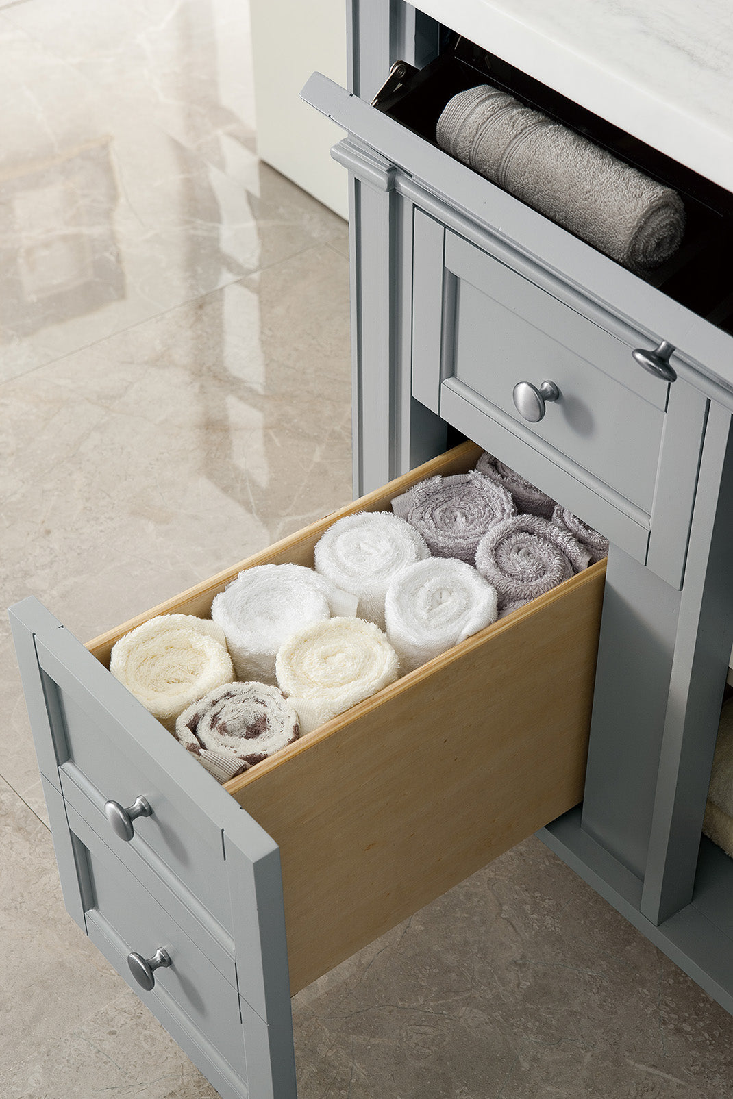 James Martin Brittany 30" Single Vanity in Urban Gray with 3cm Countertop