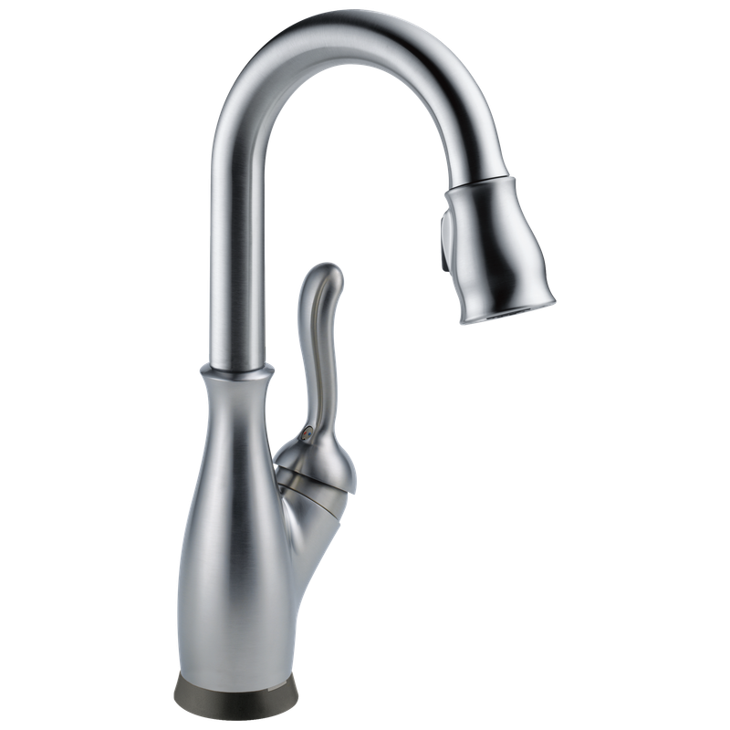 Delta Leland® Single Handle Pull-Down Bar / Prep Faucet with Touch<sub>2</sub>O® Technology