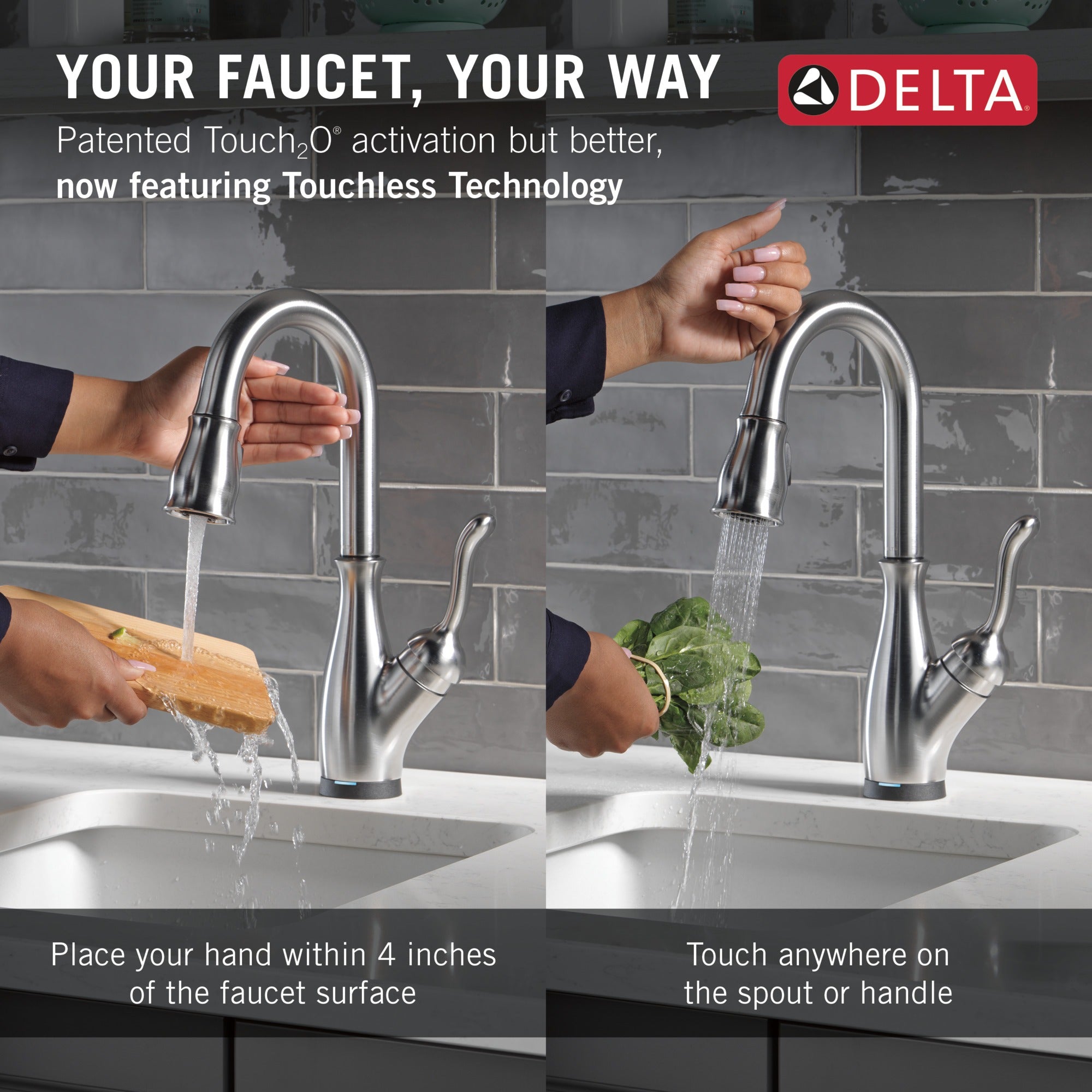 Delta Leland® Touch2O® Bar / Prep Faucet with Touchless Technology