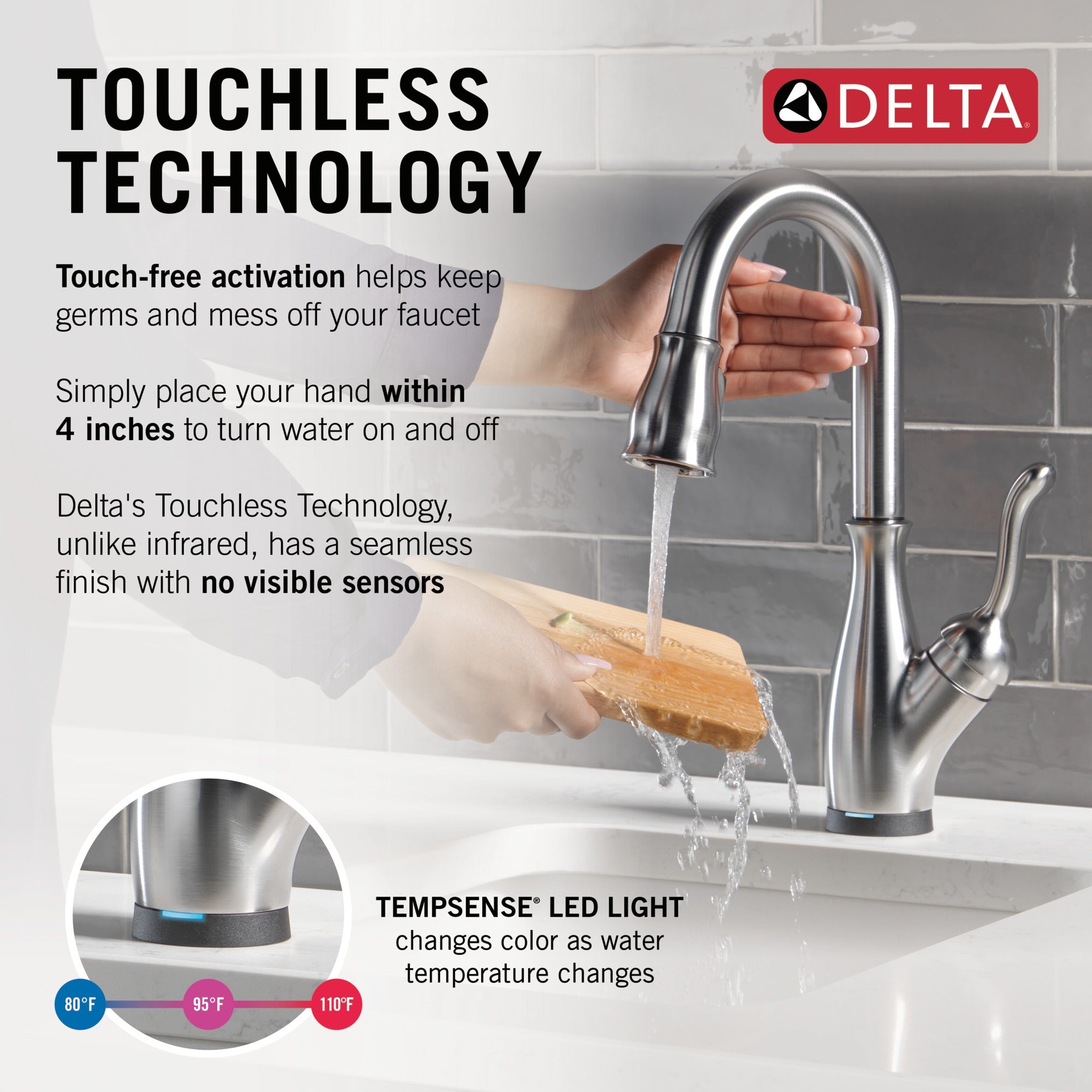 Delta Leland® Touch2O® Bar / Prep Faucet with Touchless Technology