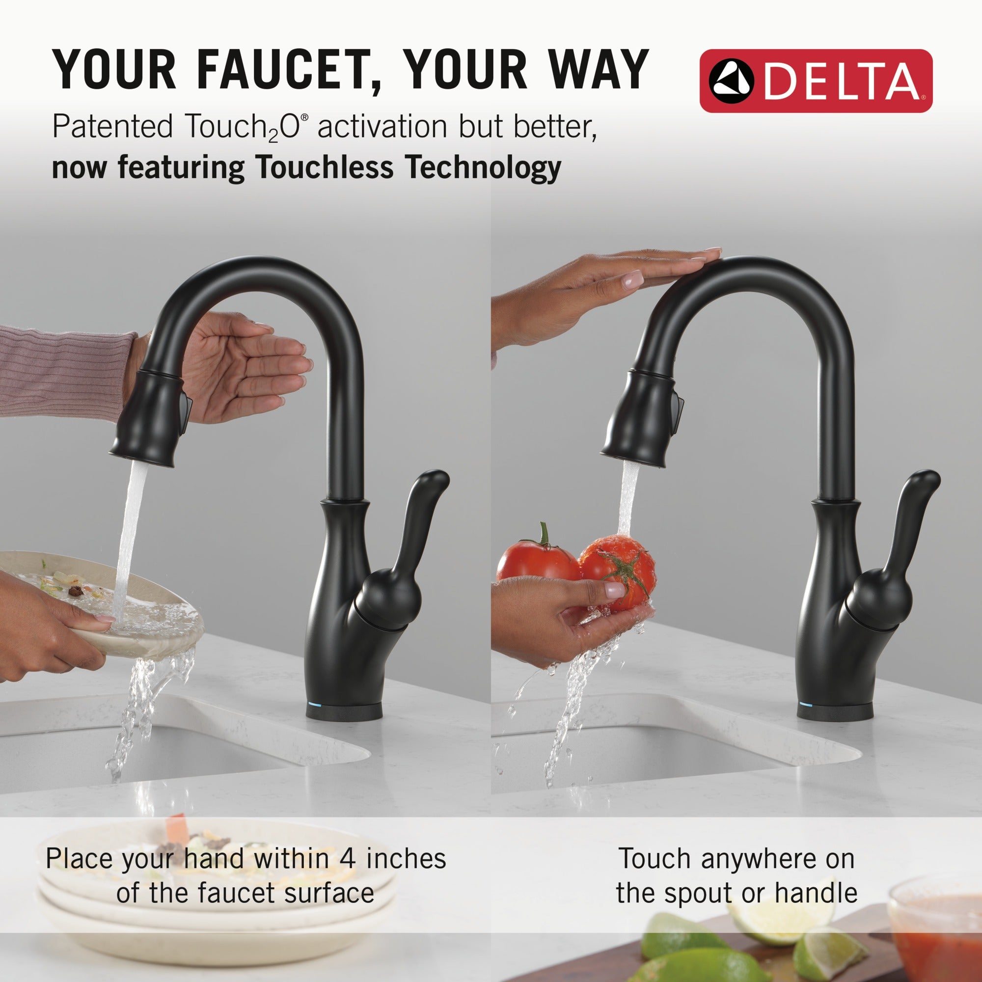 Delta Leland® Touch2O® Bar / Prep Faucet with Touchless Technology