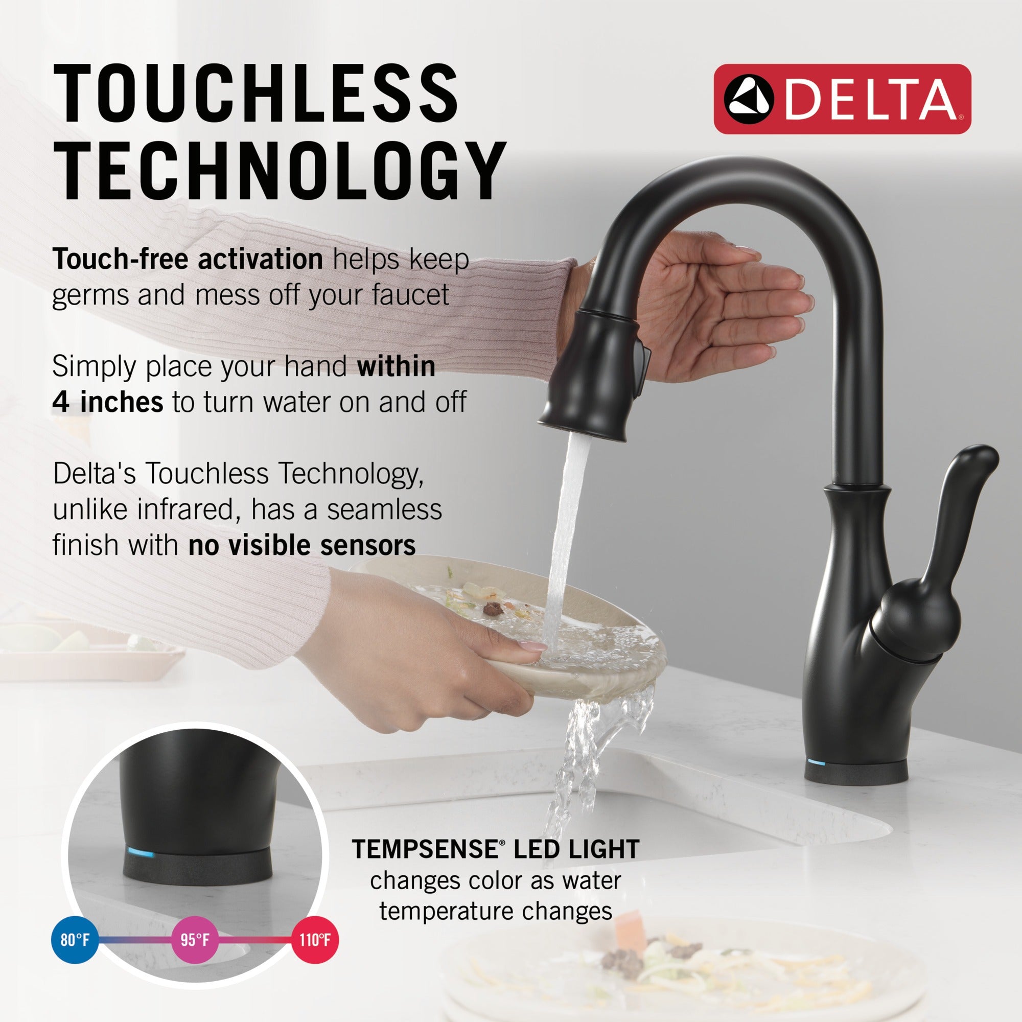 Delta Leland® Touch2O® Bar / Prep Faucet with Touchless Technology