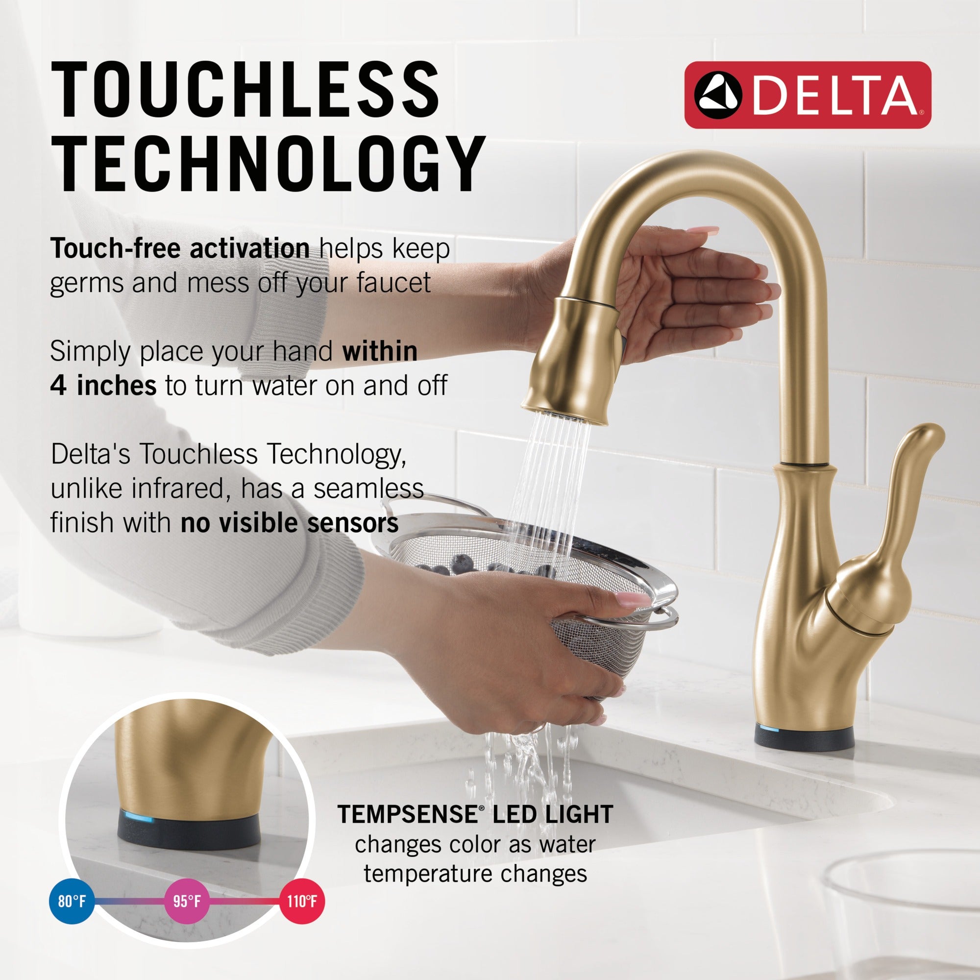 Delta Leland® Touch2O® Bar / Prep Faucet with Touchless Technology