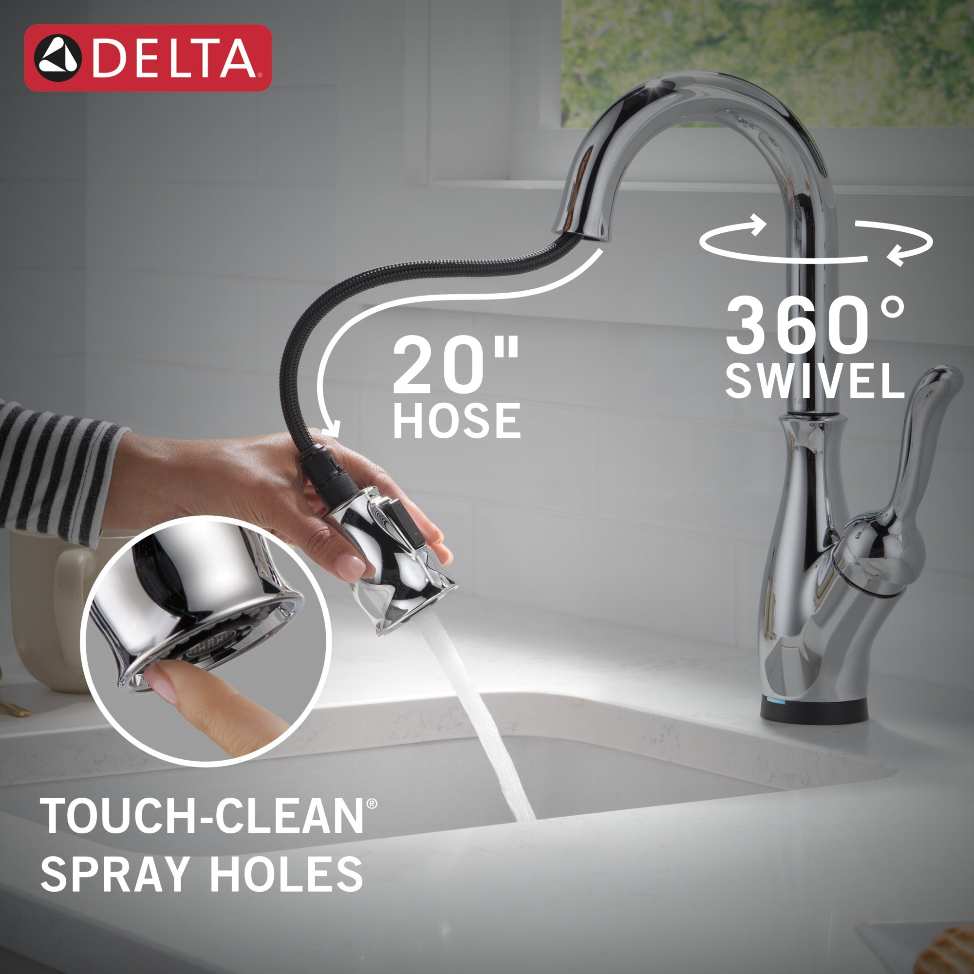 Delta Leland® Touch2O® Bar / Prep Faucet with Touchless Technology
