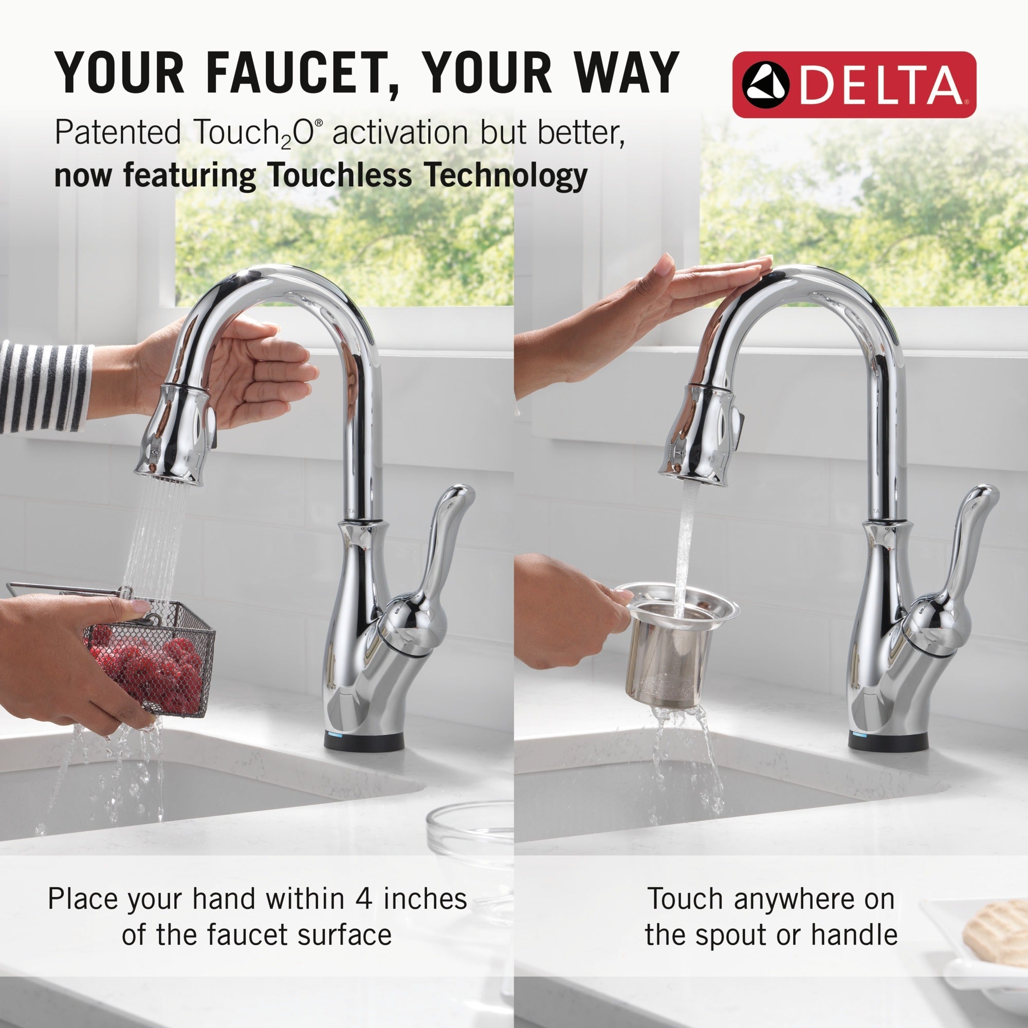 Delta Leland® Touch2O® Bar / Prep Faucet with Touchless Technology