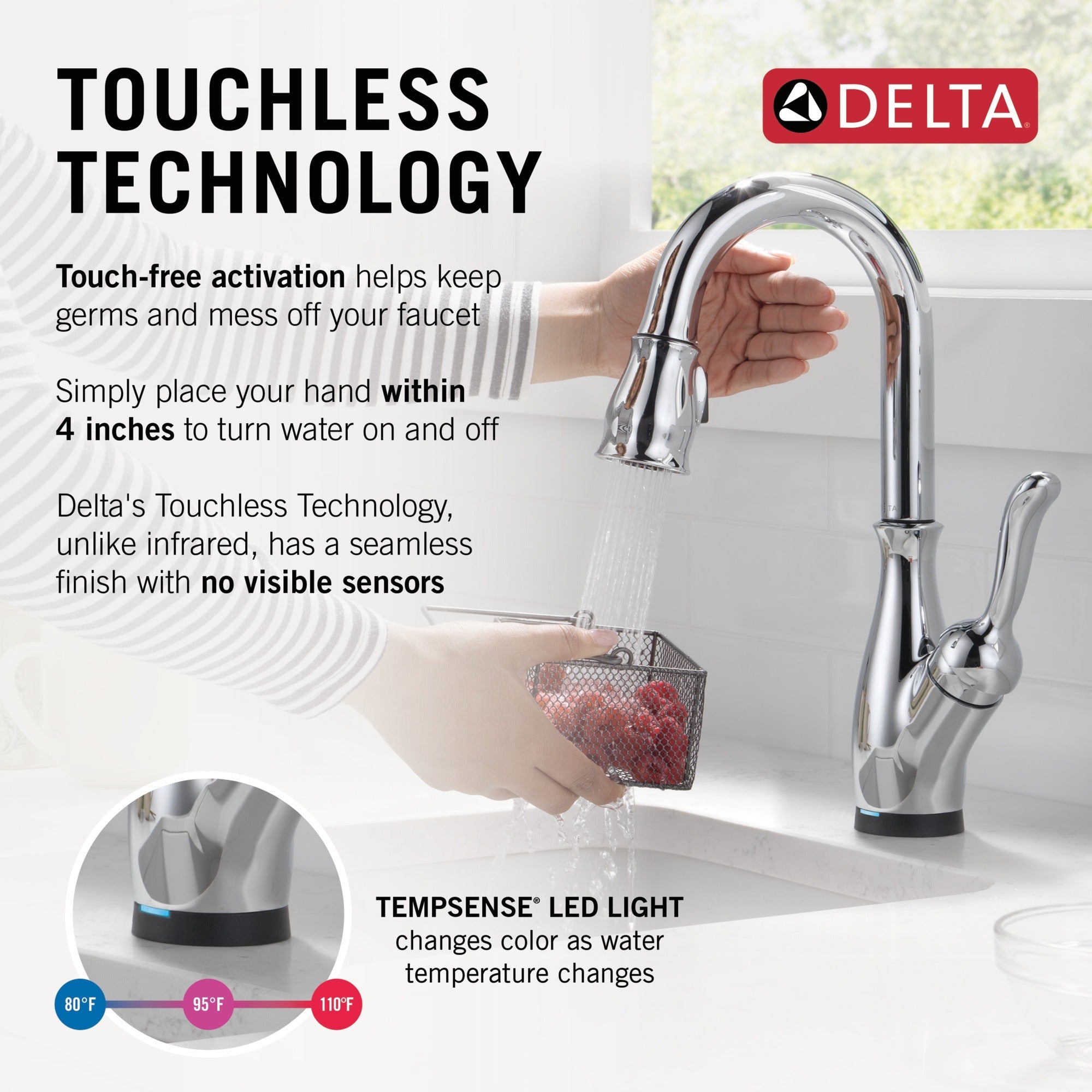 Delta Leland® Touch2O® Bar / Prep Faucet with Touchless Technology