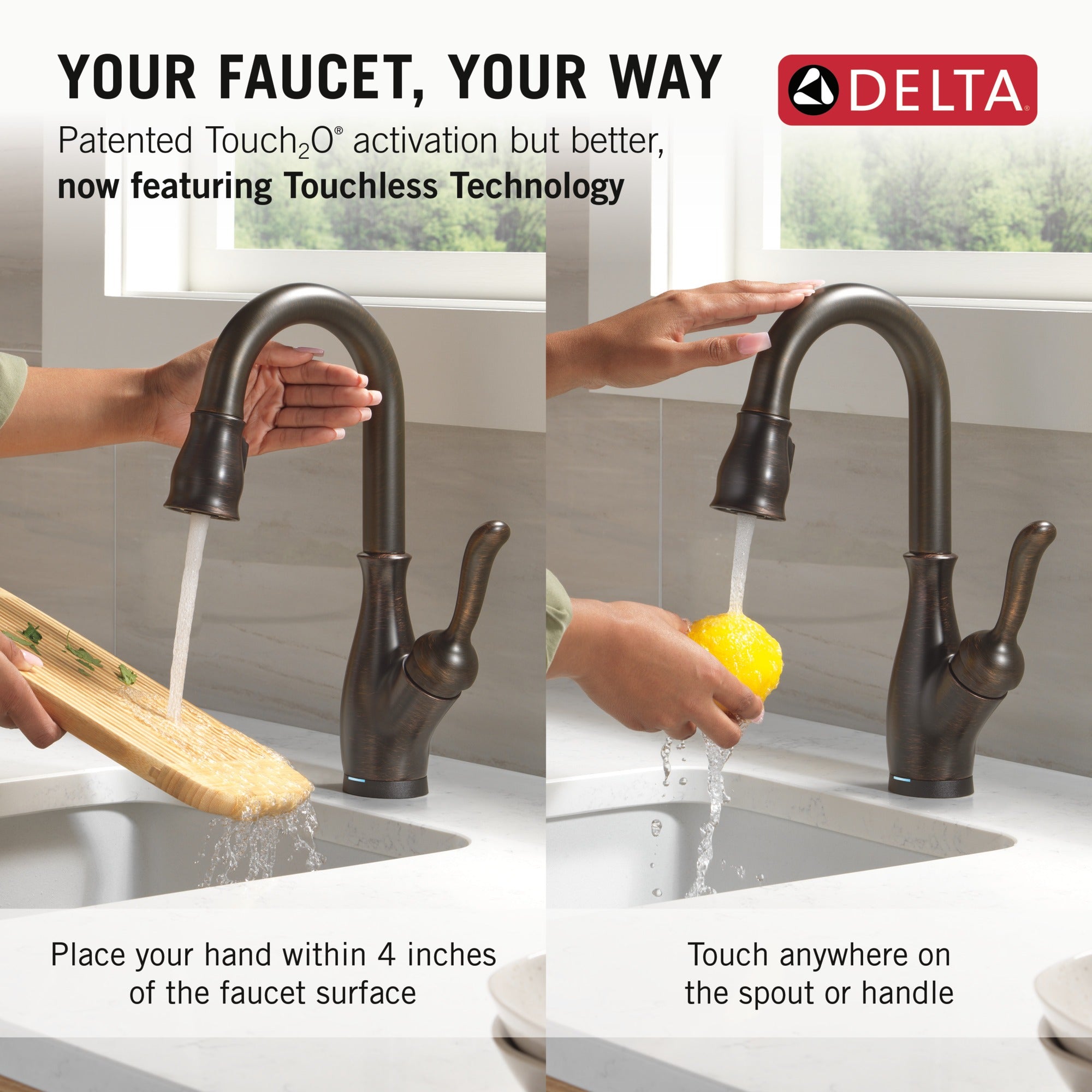Delta Leland® Touch2O® Bar / Prep Faucet with Touchless Technology