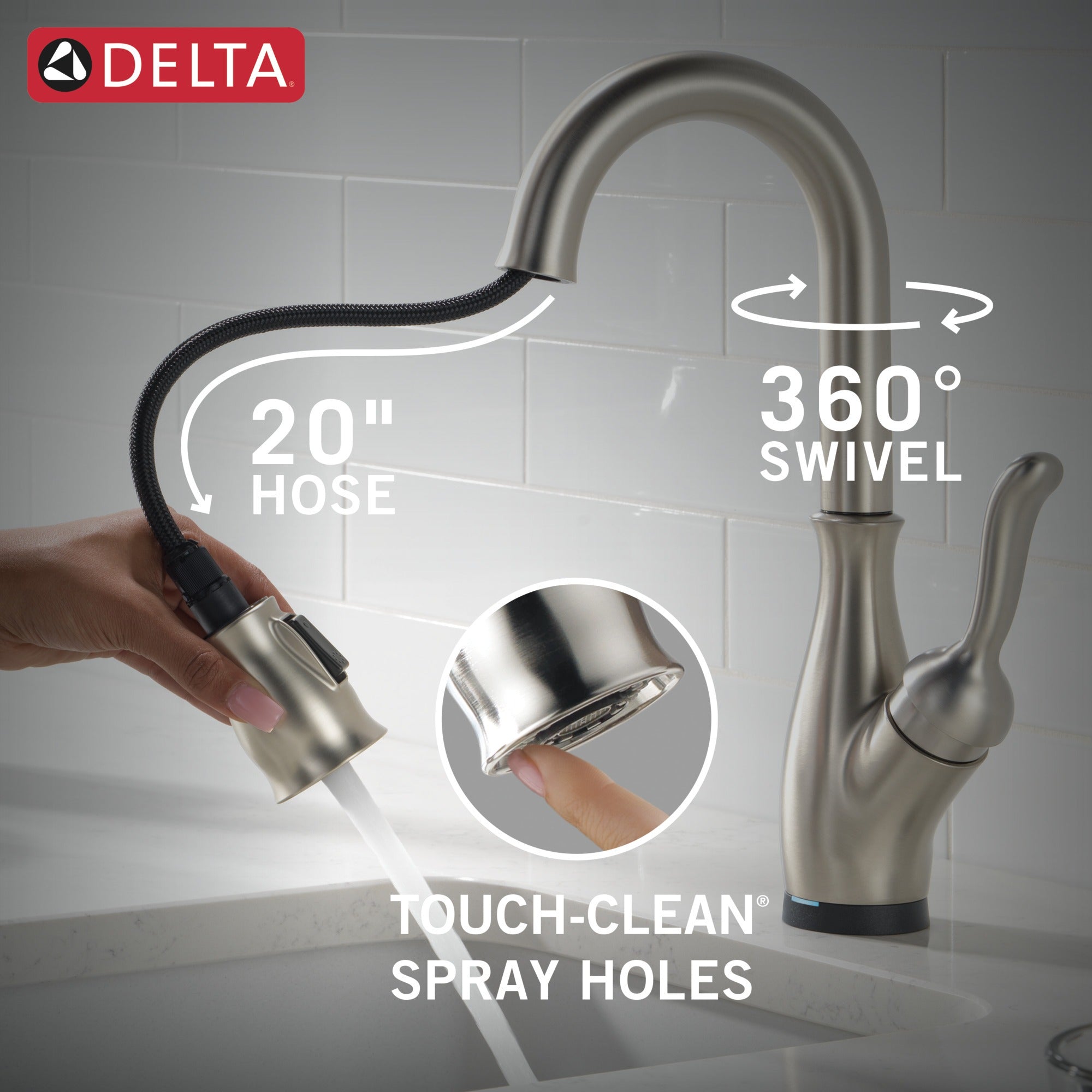 Delta Leland® Touch2O® Bar / Prep Faucet with Touchless Technology