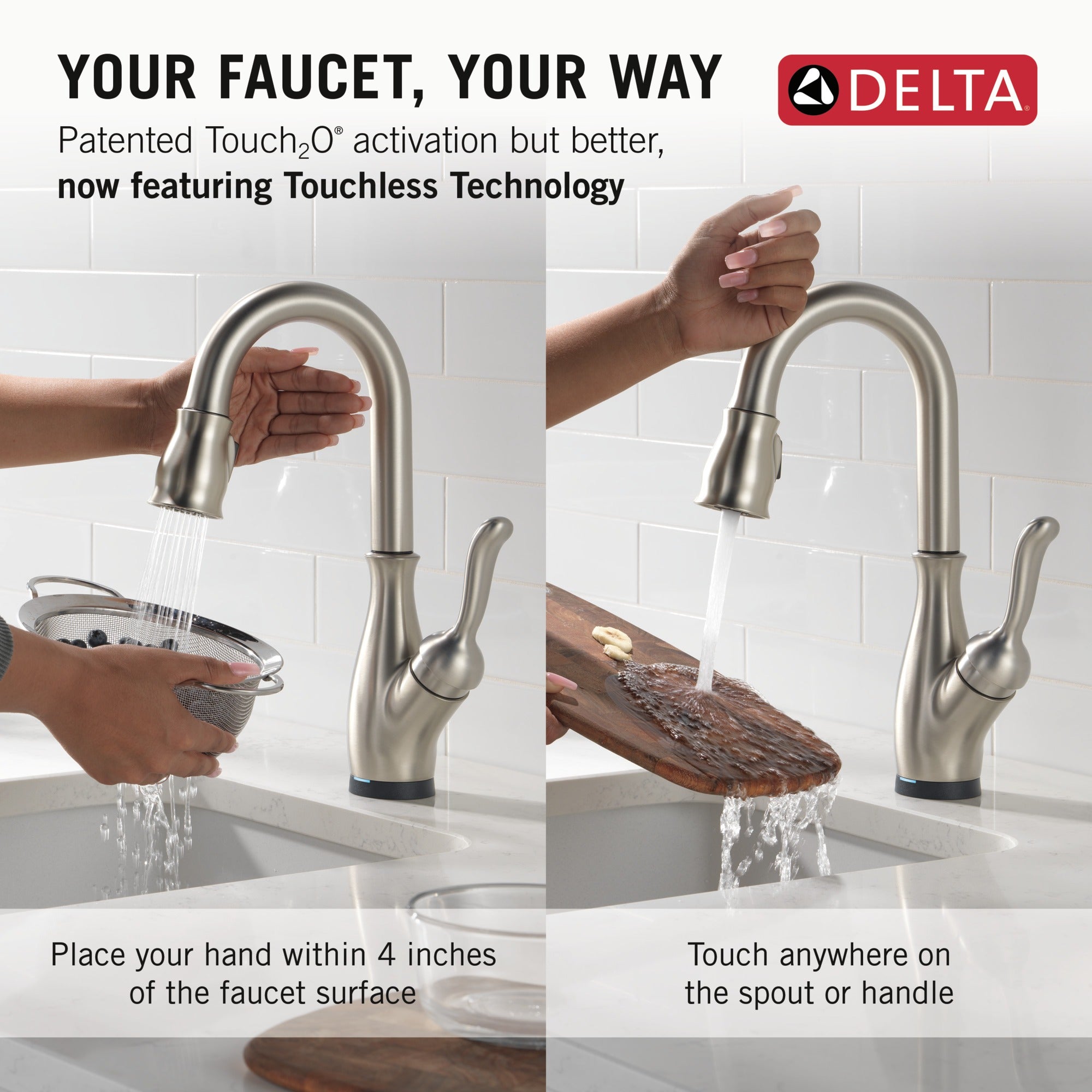 Delta Leland® Touch2O® Bar / Prep Faucet with Touchless Technology