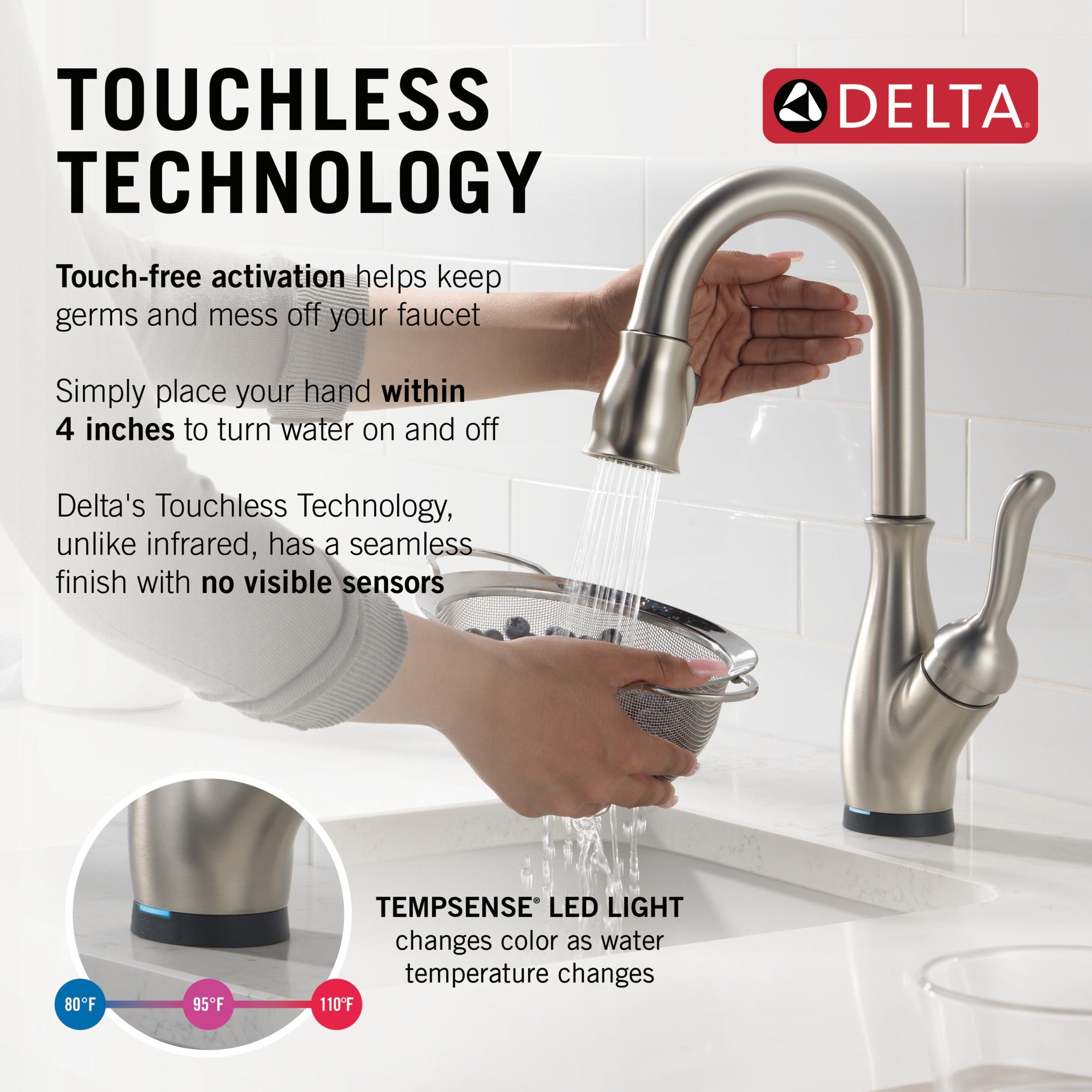Delta Leland® Touch2O® Bar / Prep Faucet with Touchless Technology