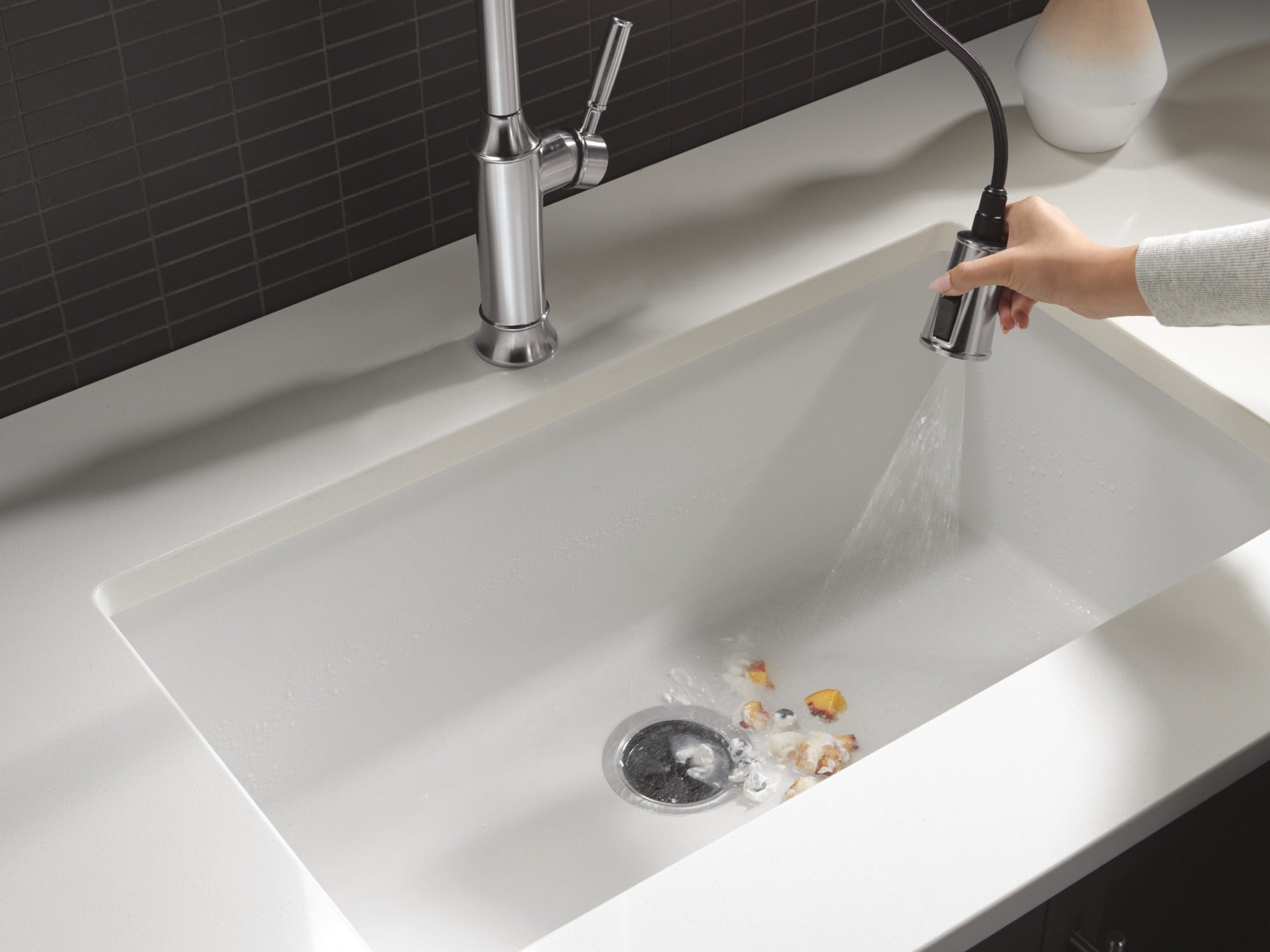 Delta Renaldi™ Single-Handle Pull-Down Spring Kitchen Faucet