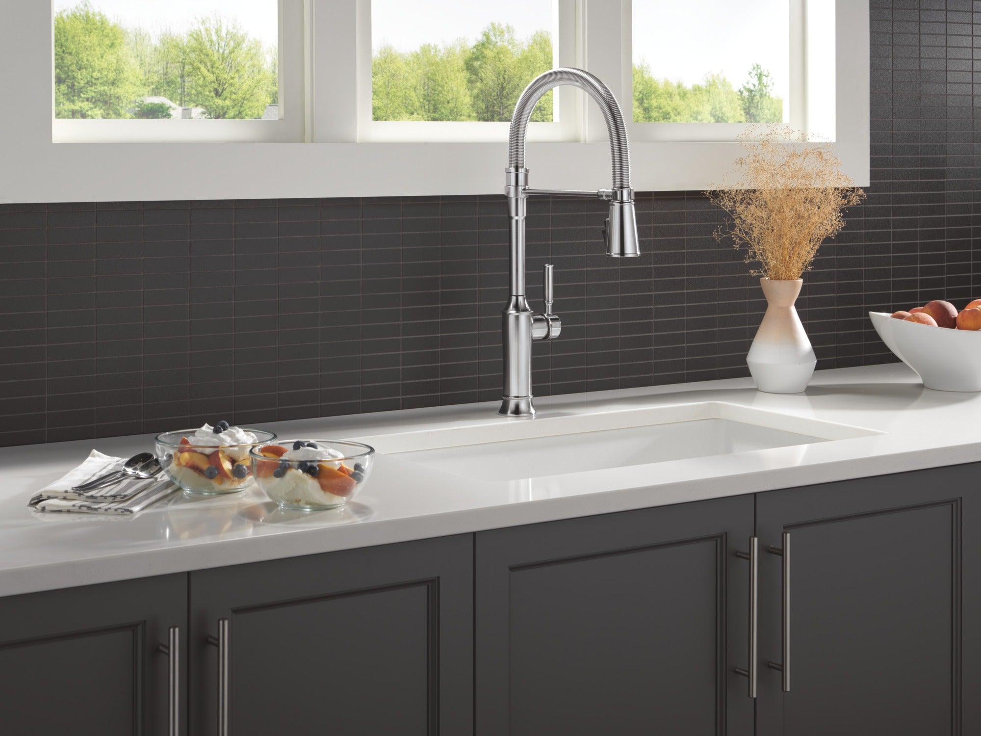 Delta Renaldi™ Single-Handle Pull-Down Spring Kitchen Faucet