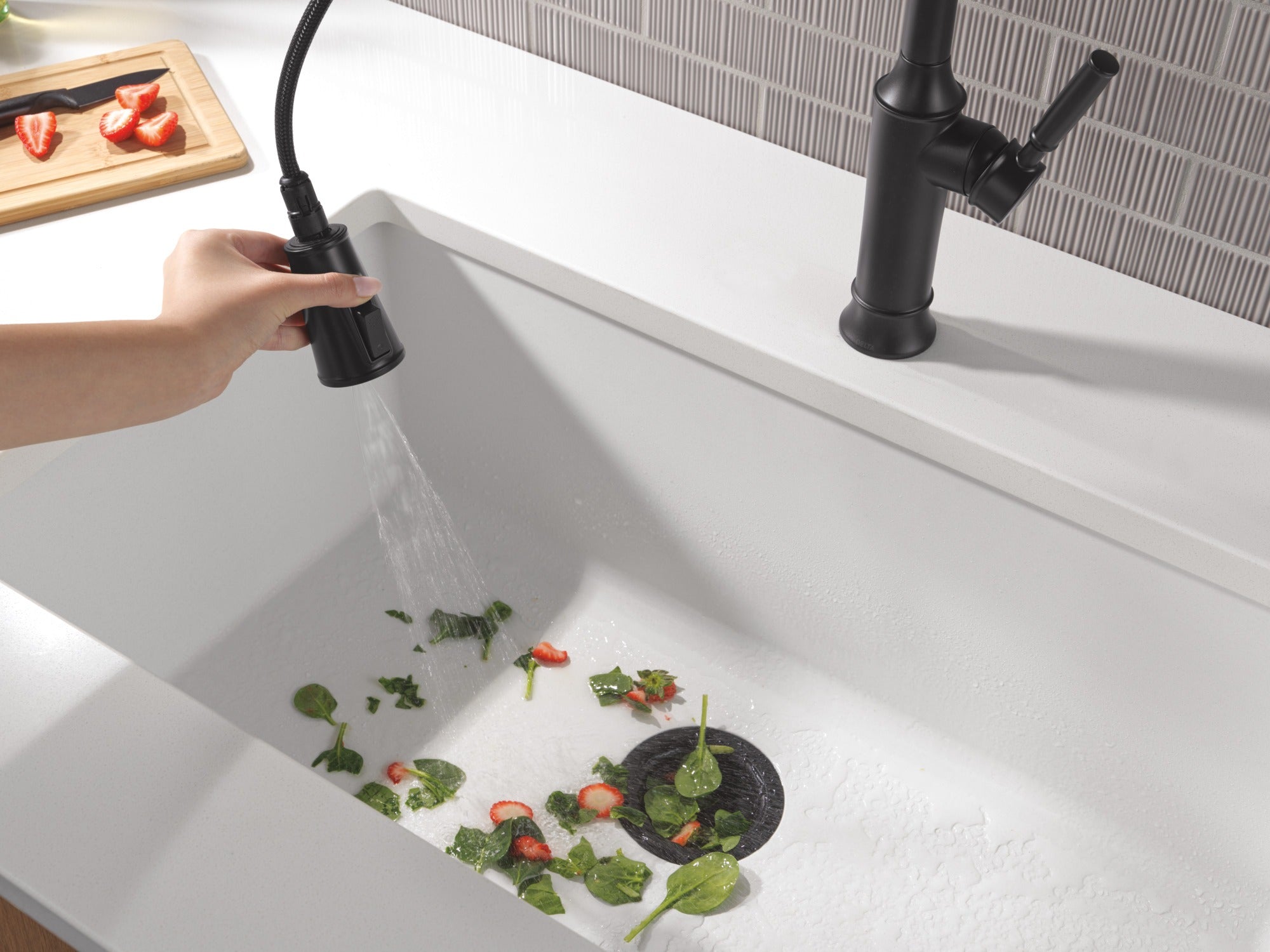 Delta Renaldi™ Single-Handle Pull-Down Spring Kitchen Faucet
