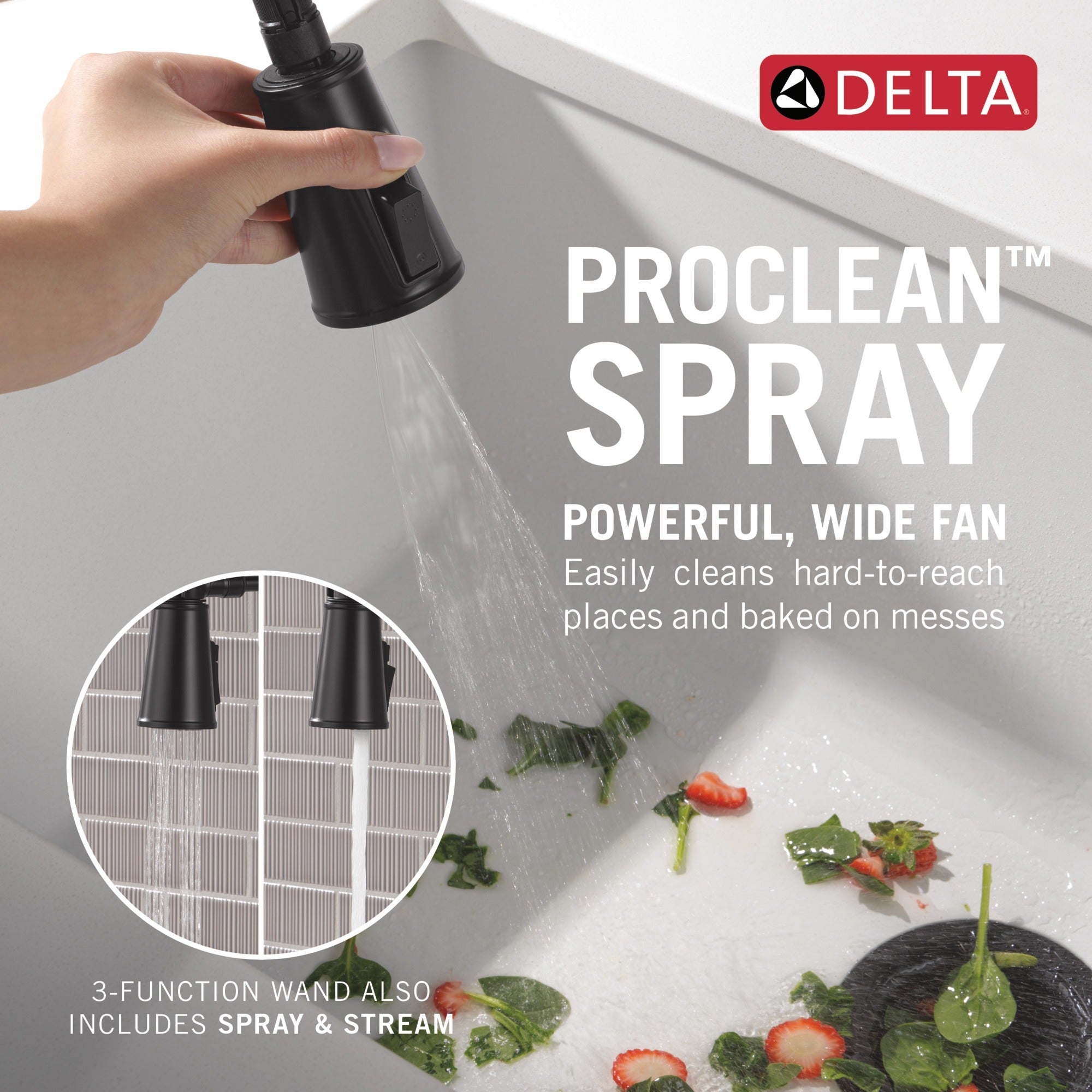 Delta Renaldi™ Single-Handle Pull-Down Spring Kitchen Faucet