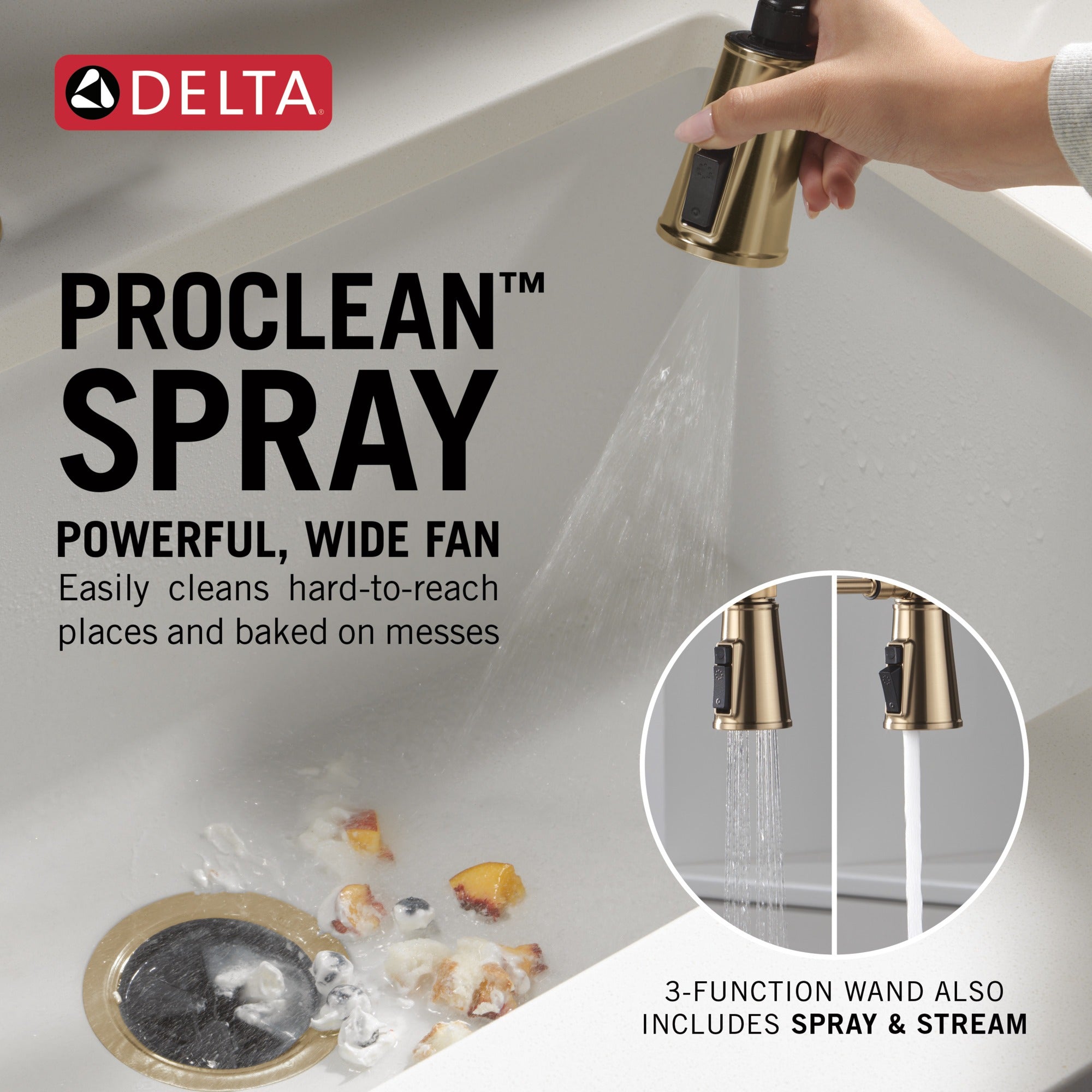 Delta Renaldi™ Single-Handle Pull-Down Spring Kitchen Faucet