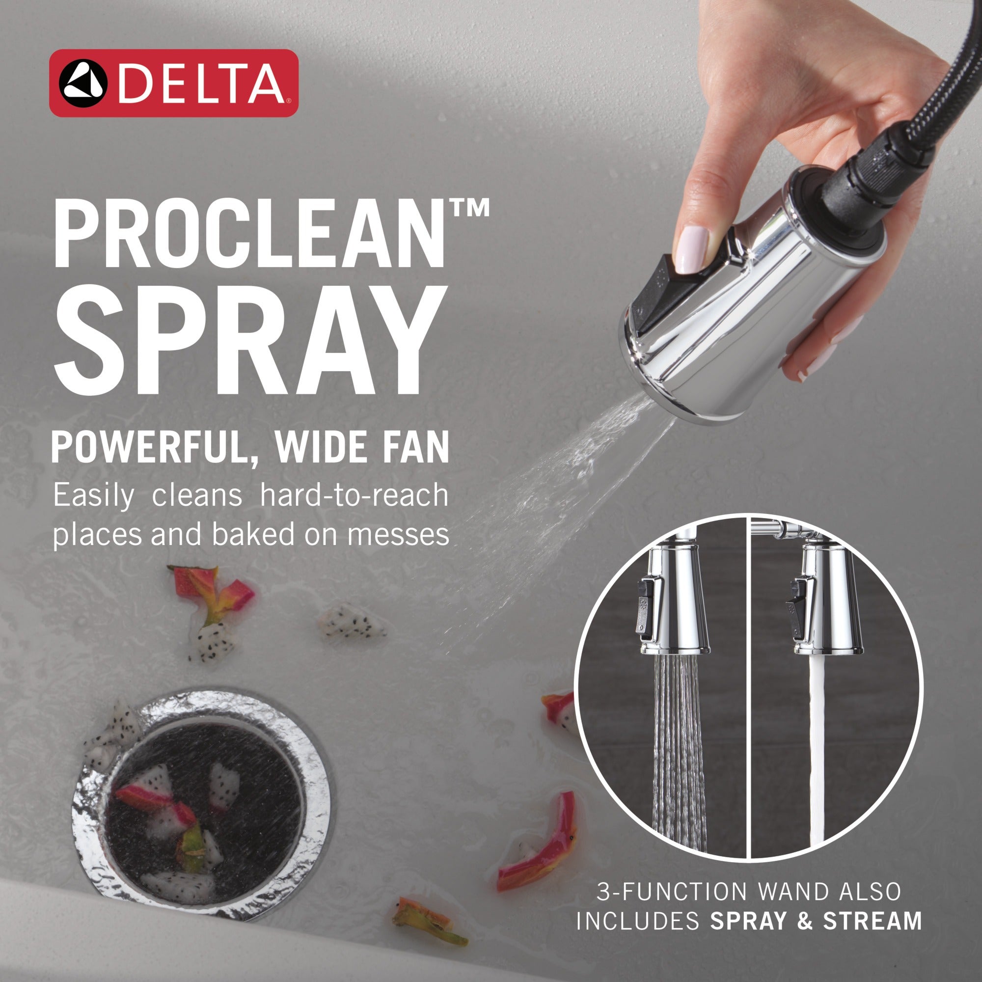 Delta Renaldi™ Single-Handle Pull-Down Spring Kitchen Faucet