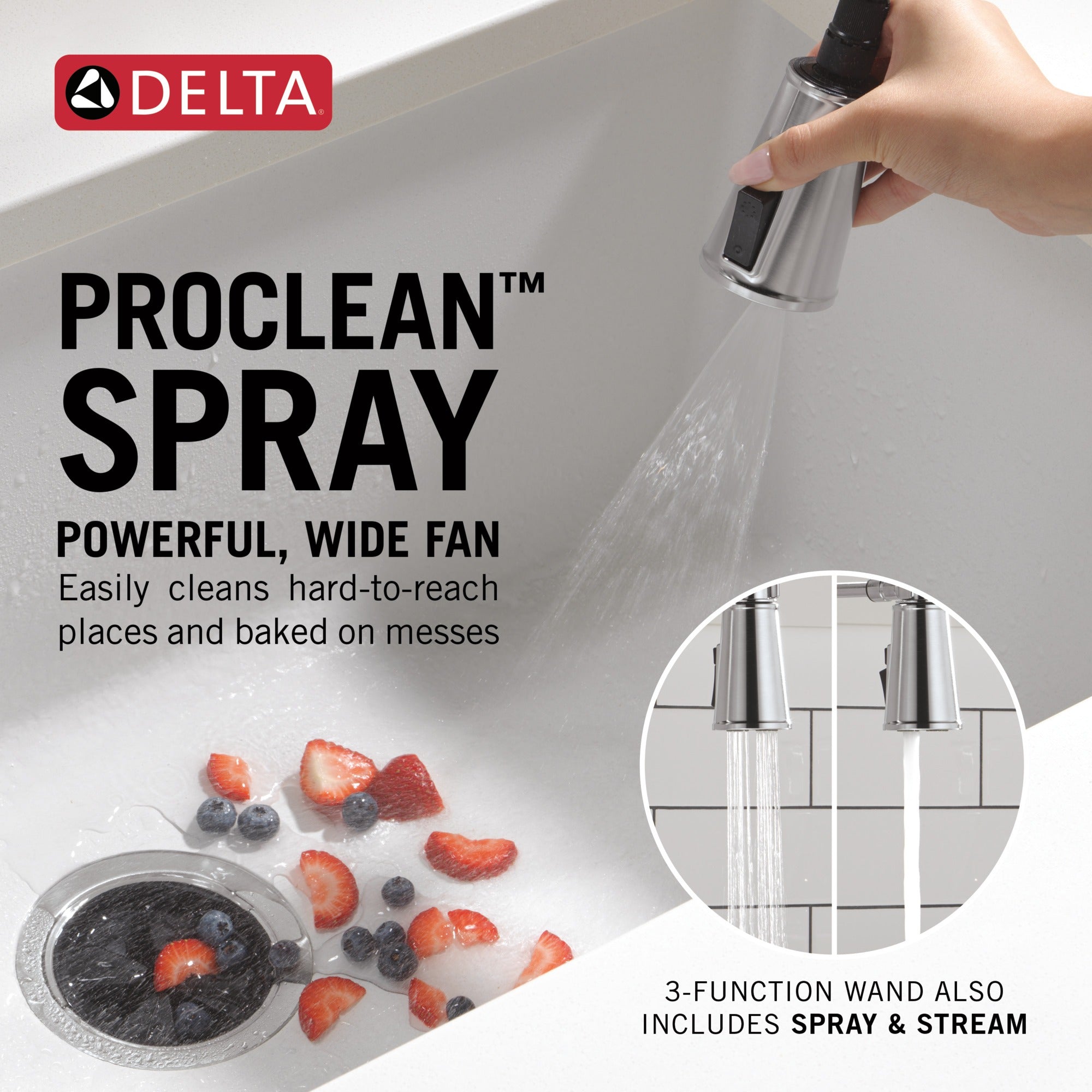 Delta Renaldi™ Touch2O® Technology Kitchen Faucet with Touchless Technology