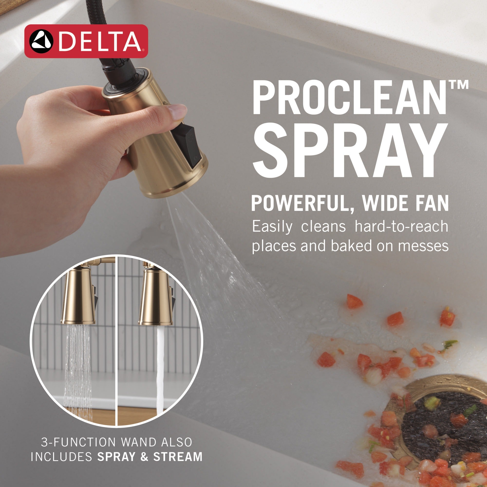 Delta Renaldi™ Touch2O® Technology Kitchen Faucet with Touchless Technology