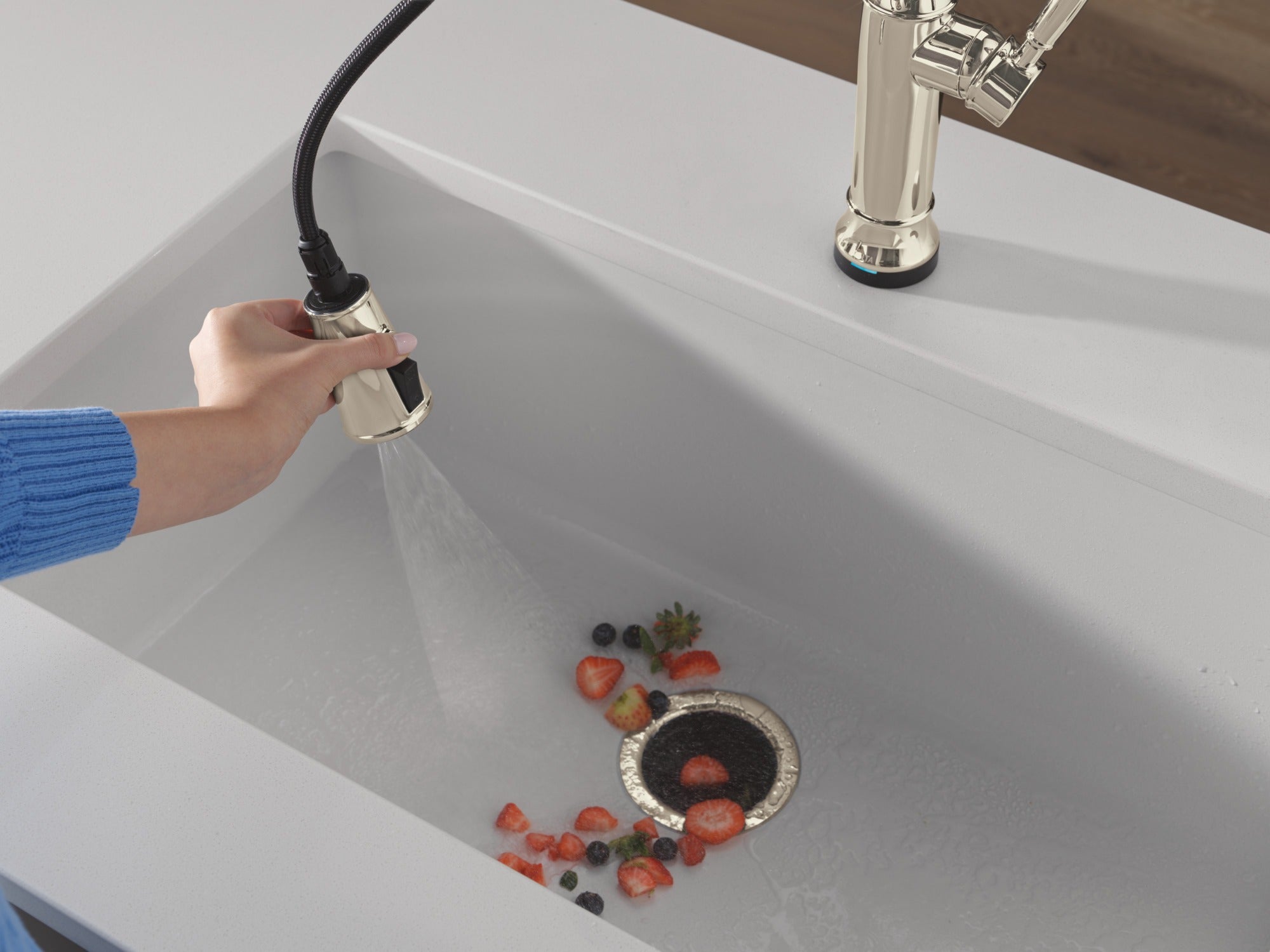 Delta Renaldi™ Touch2O® Technology Kitchen Faucet with Touchless Technology