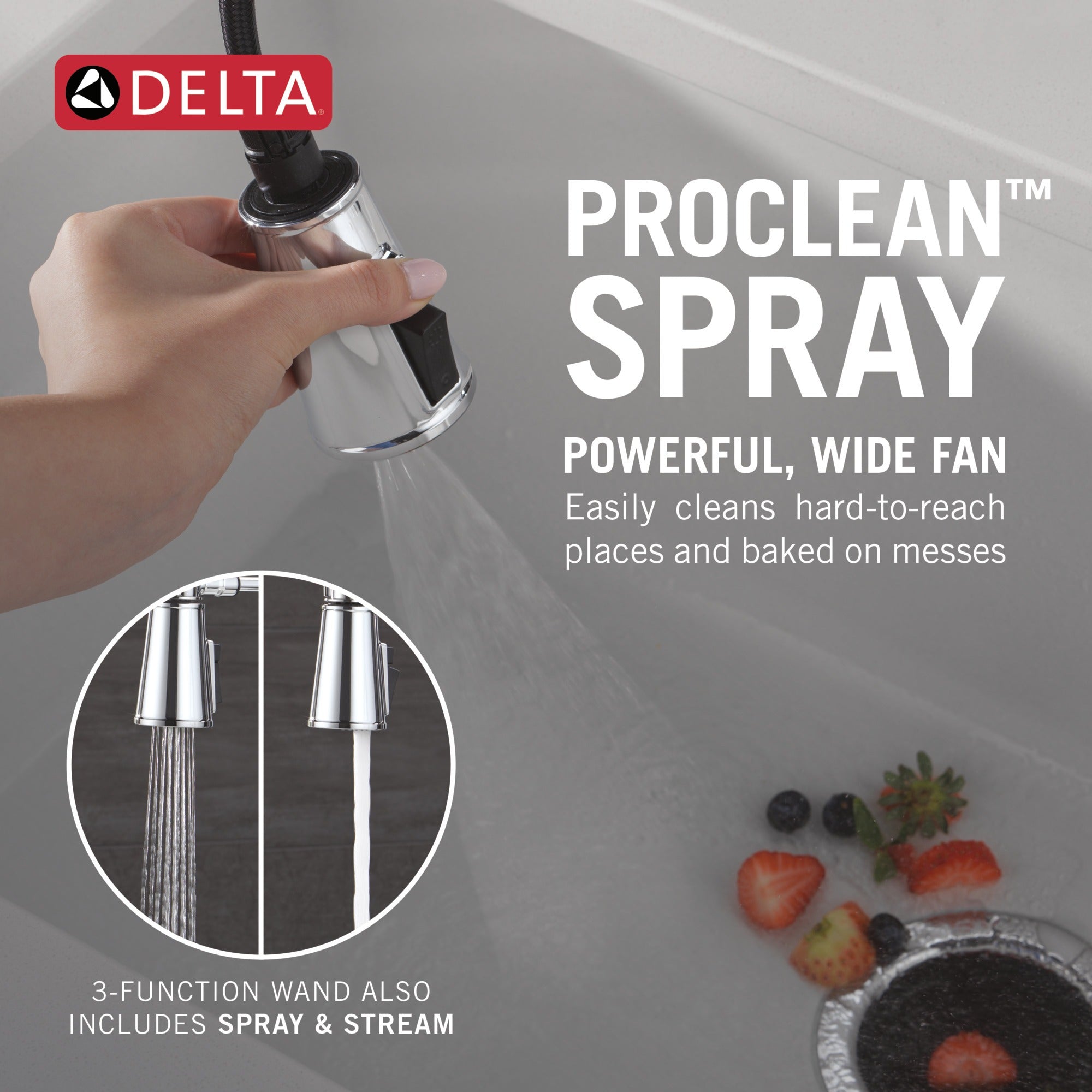 Delta Renaldi™ Touch2O® Technology Kitchen Faucet with Touchless Technology