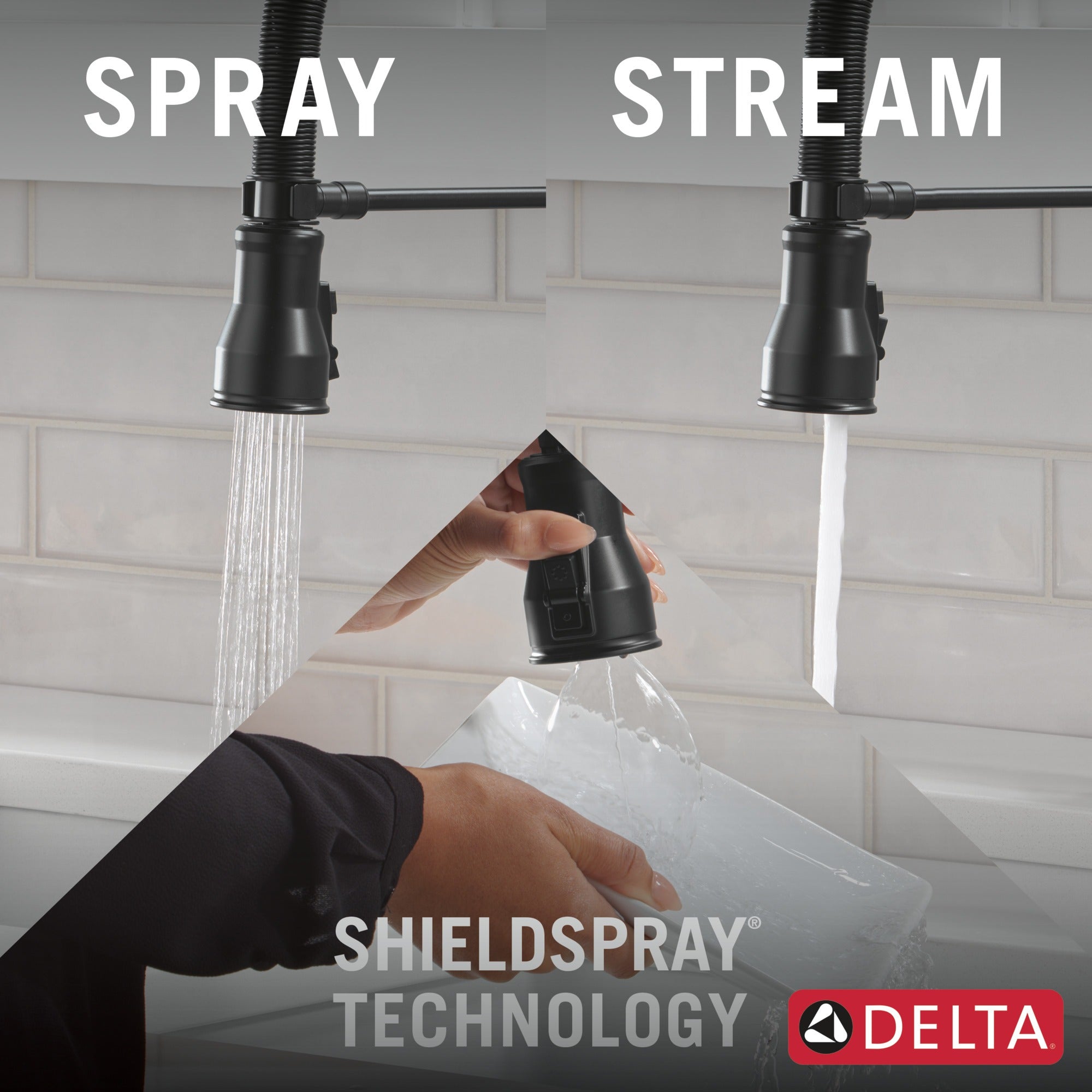 Delta Broderick® Single Handle Pull-Down Kitchen Faucet With Spring Spout