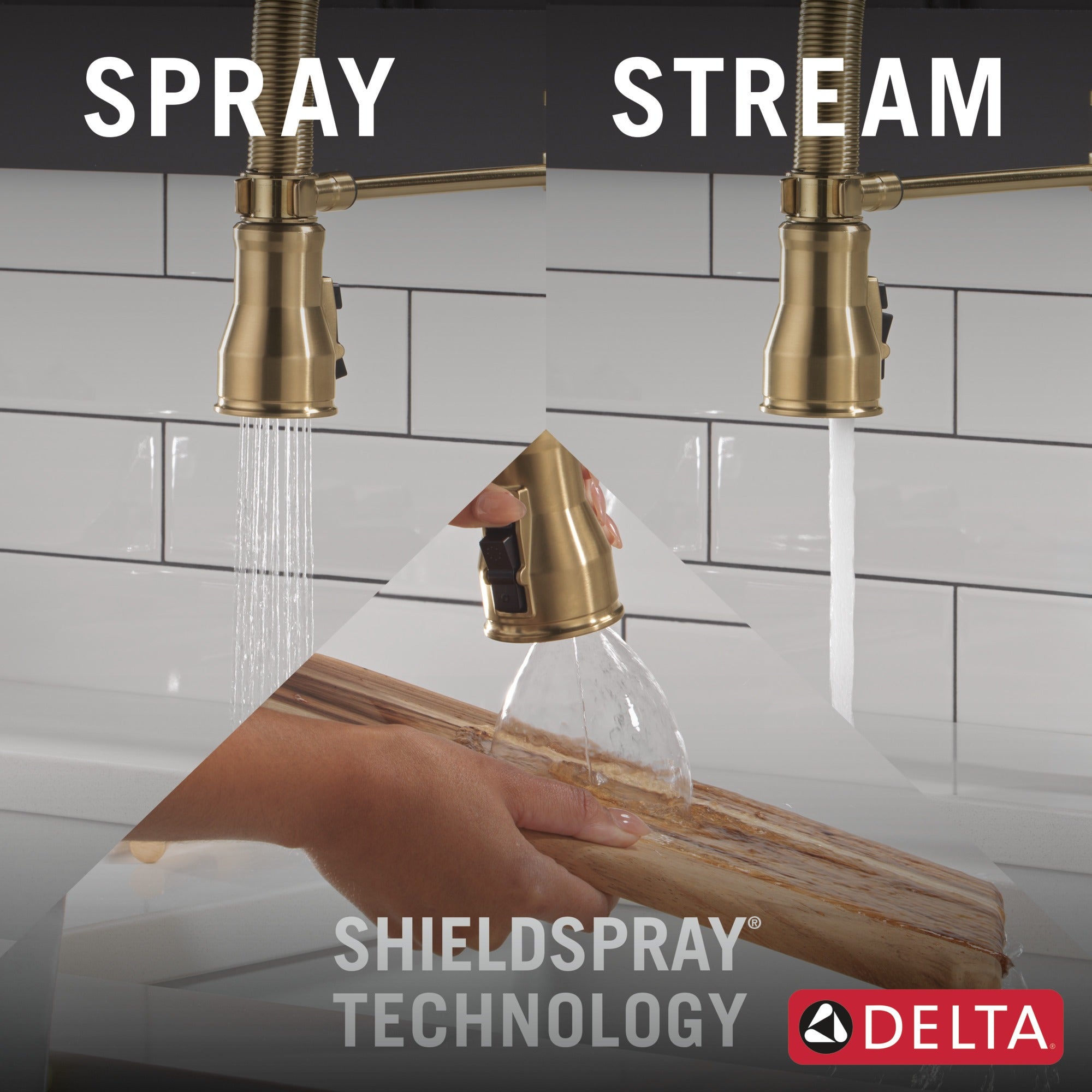 Delta Broderick® Single Handle Pull-Down Kitchen Faucet With Spring Spout