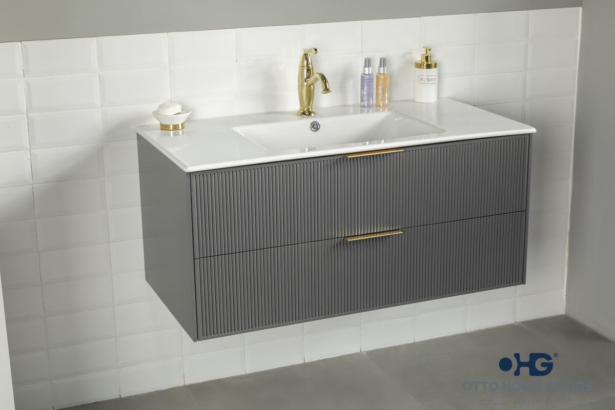Sorrento 36" Pepper Bathroom Cabinet