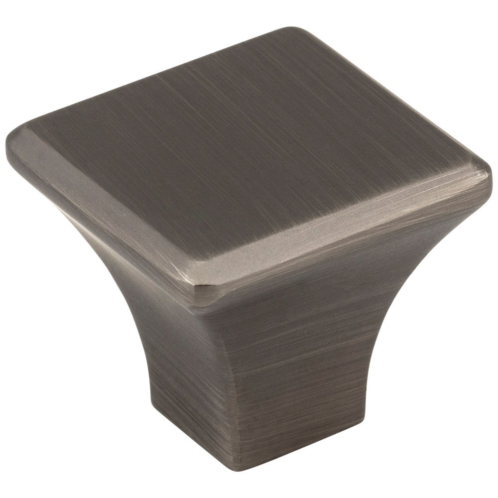 Hardware Resources 7/8" Overall Length Satin Nickel Square Marlo Cabinet Knob