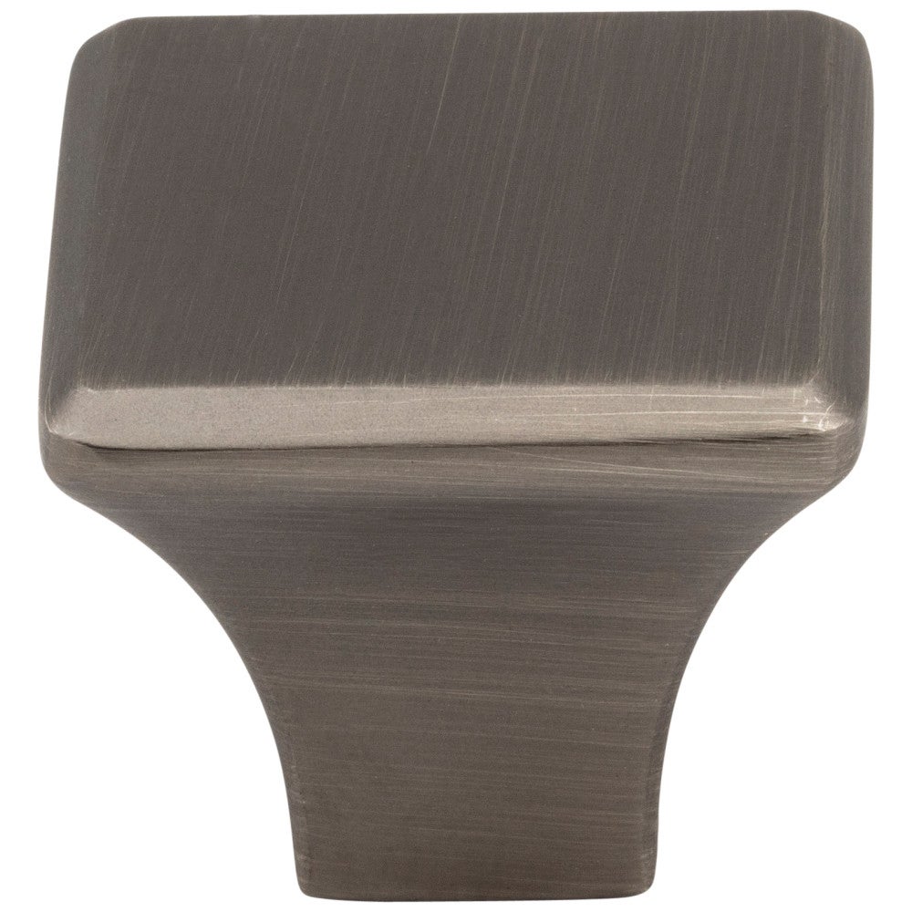 Hardware Resources 7/8" Overall Length Satin Nickel Square Marlo Cabinet Knob